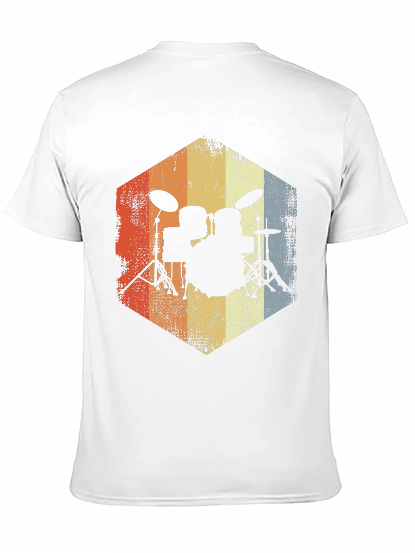 Retro Drum Set T-Shirt - Musician Tee