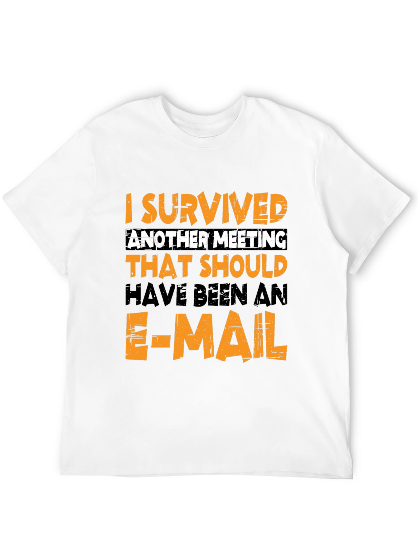 I Survived Another Meeting Black T-Shirt