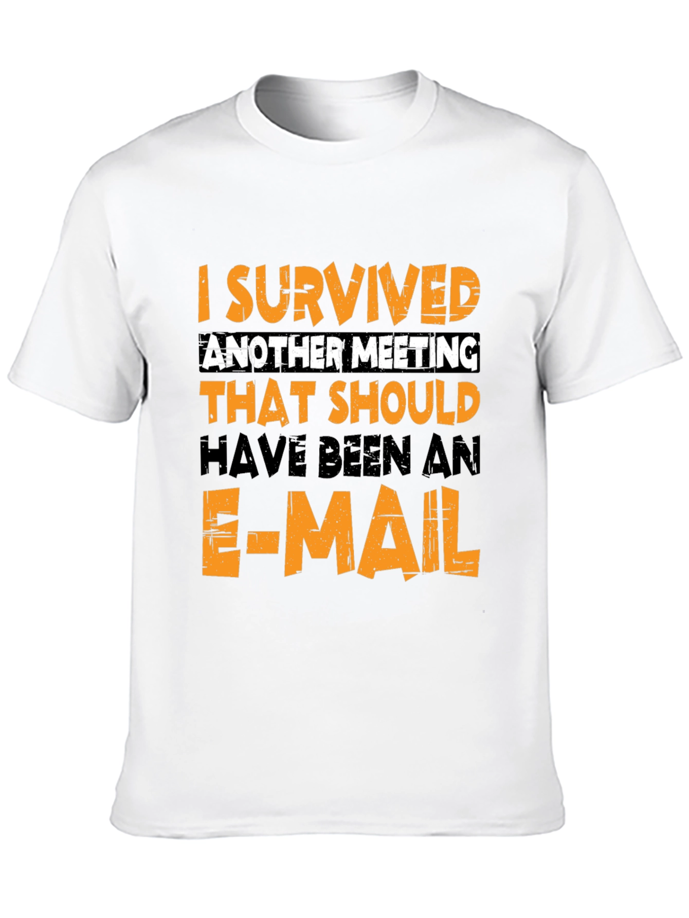 I Survived Another Meeting Black T-Shirt
