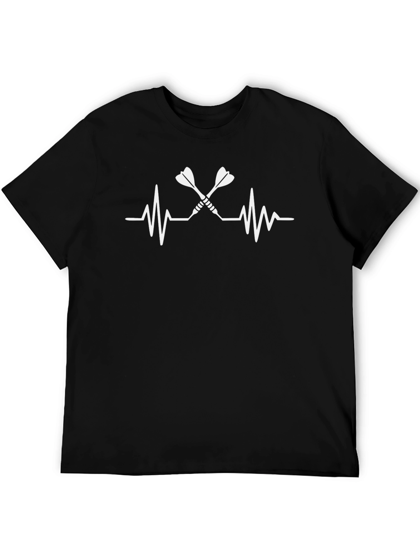 Darts Heartbeat Graphic Tee - Black