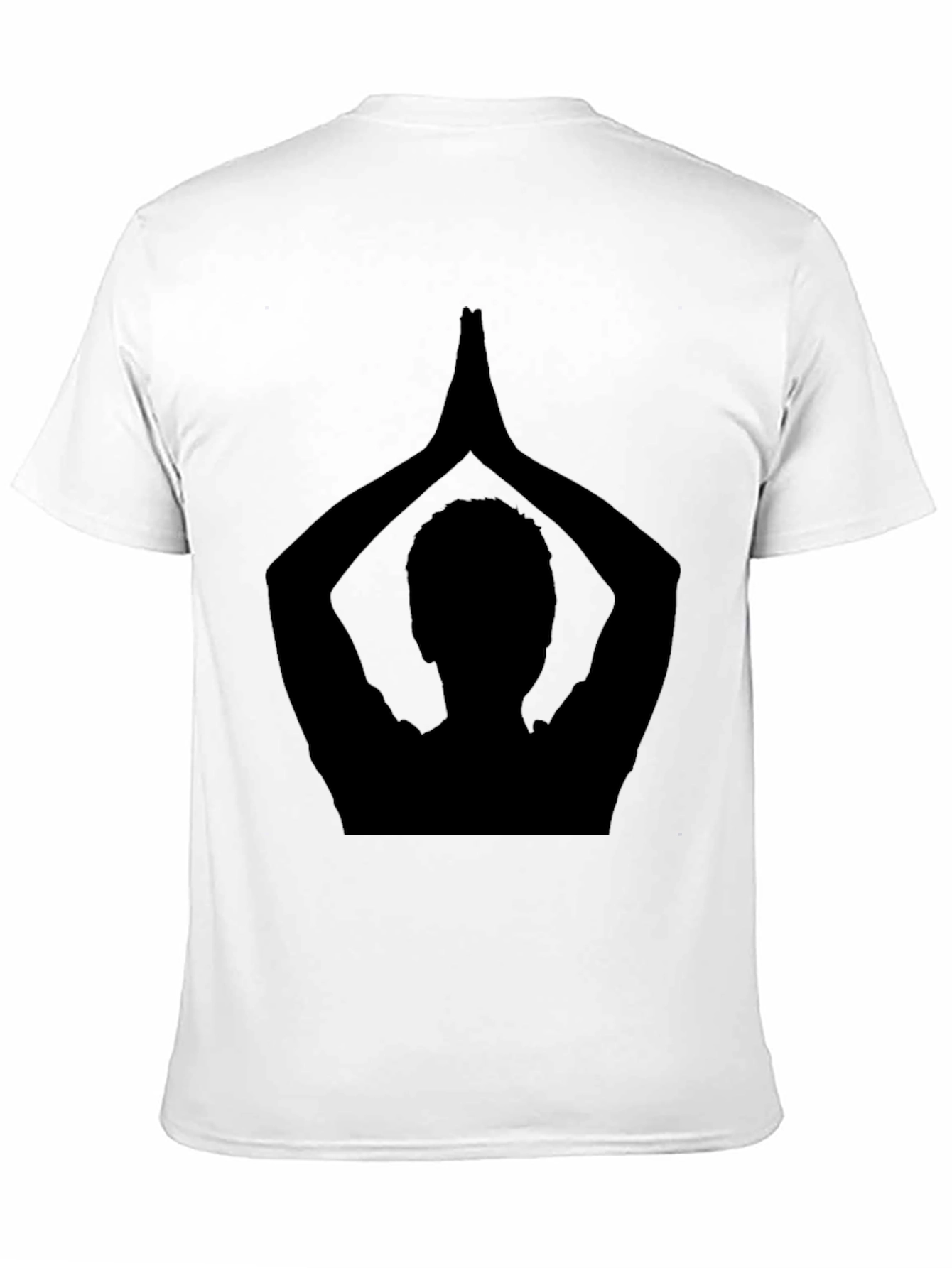 Namaste Yoga Pose Black Graphic T-Shirt