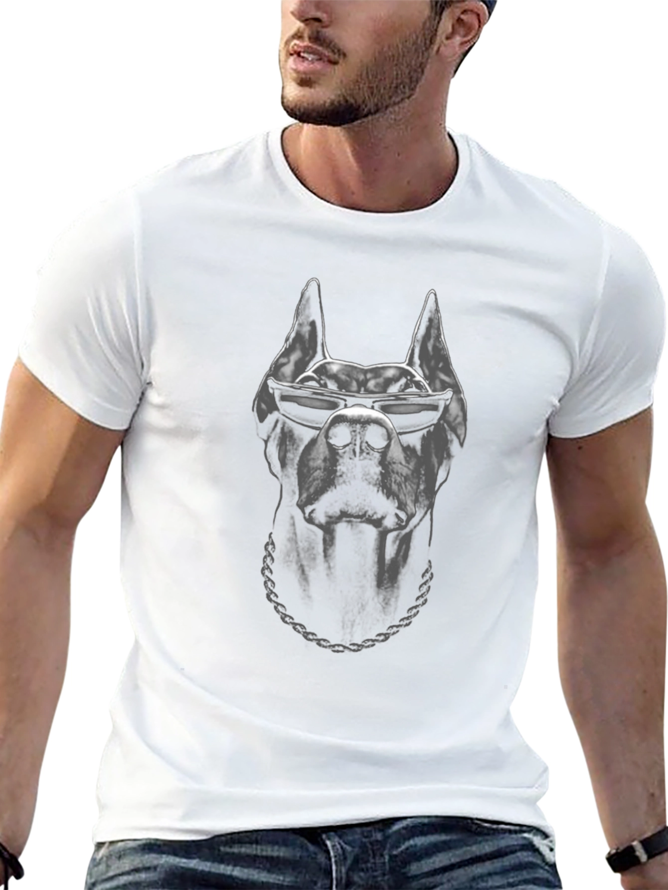 Cool Doberman Graphic Tee