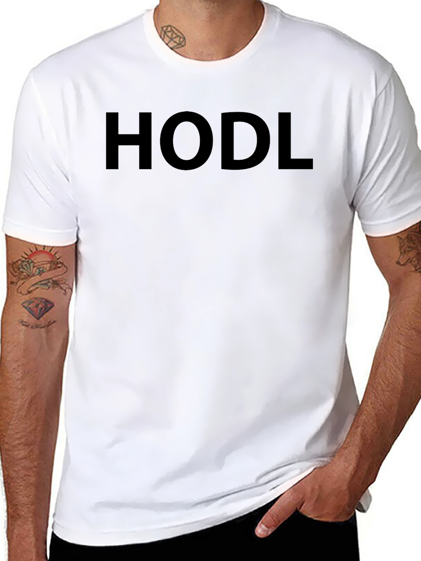 HODL Crypto Enthusiast Black T-Shirt