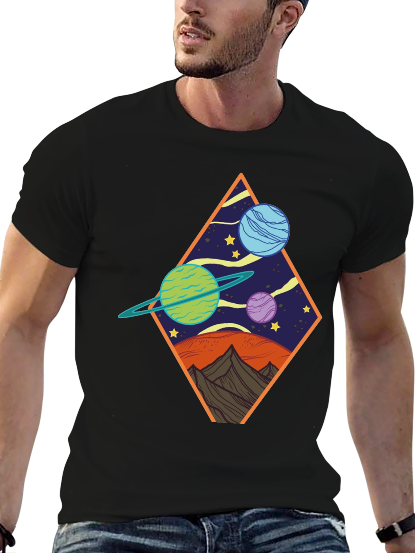 Cosmic Diamond Black Tee