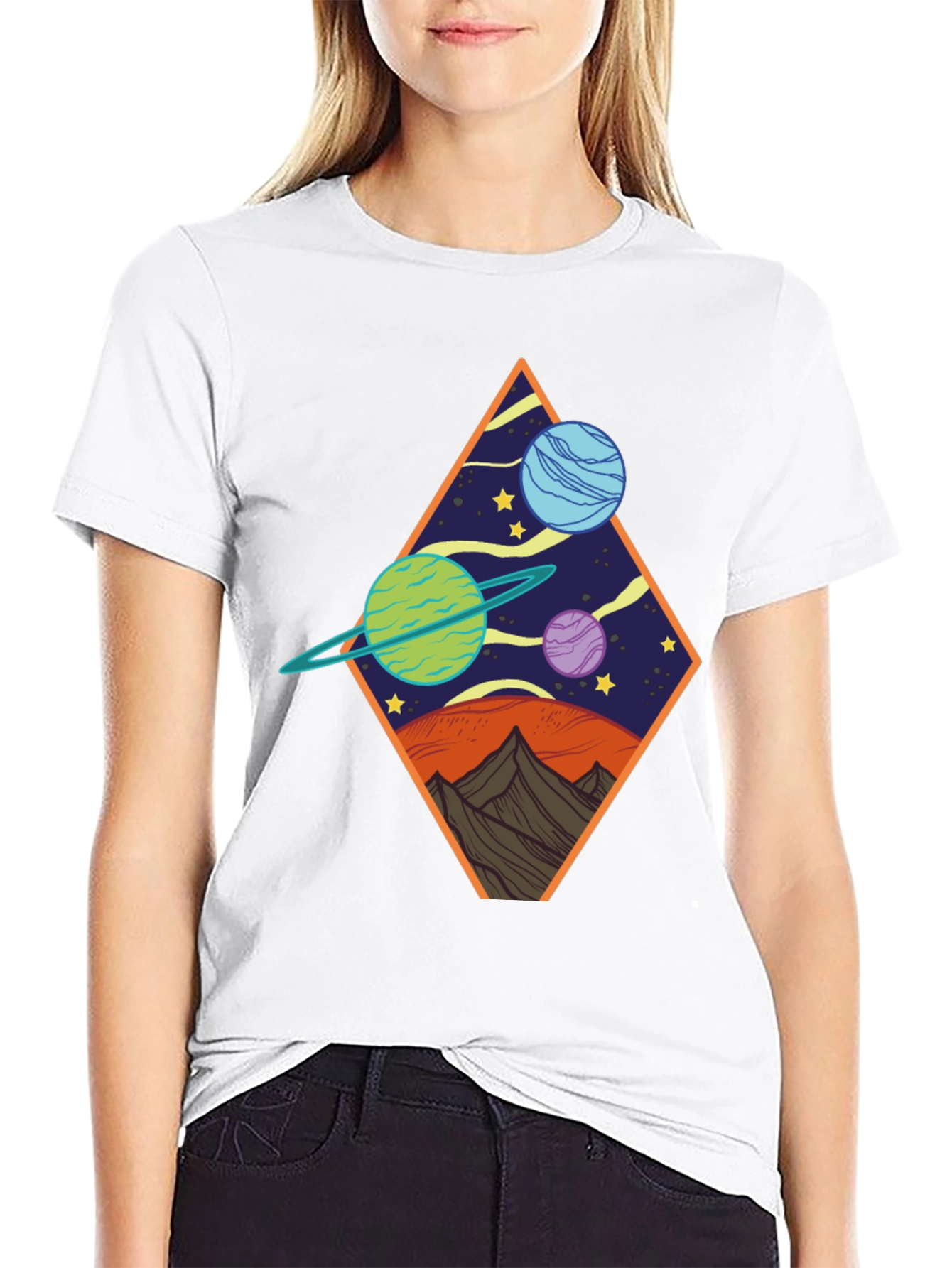 Cosmic Diamond Black Tee