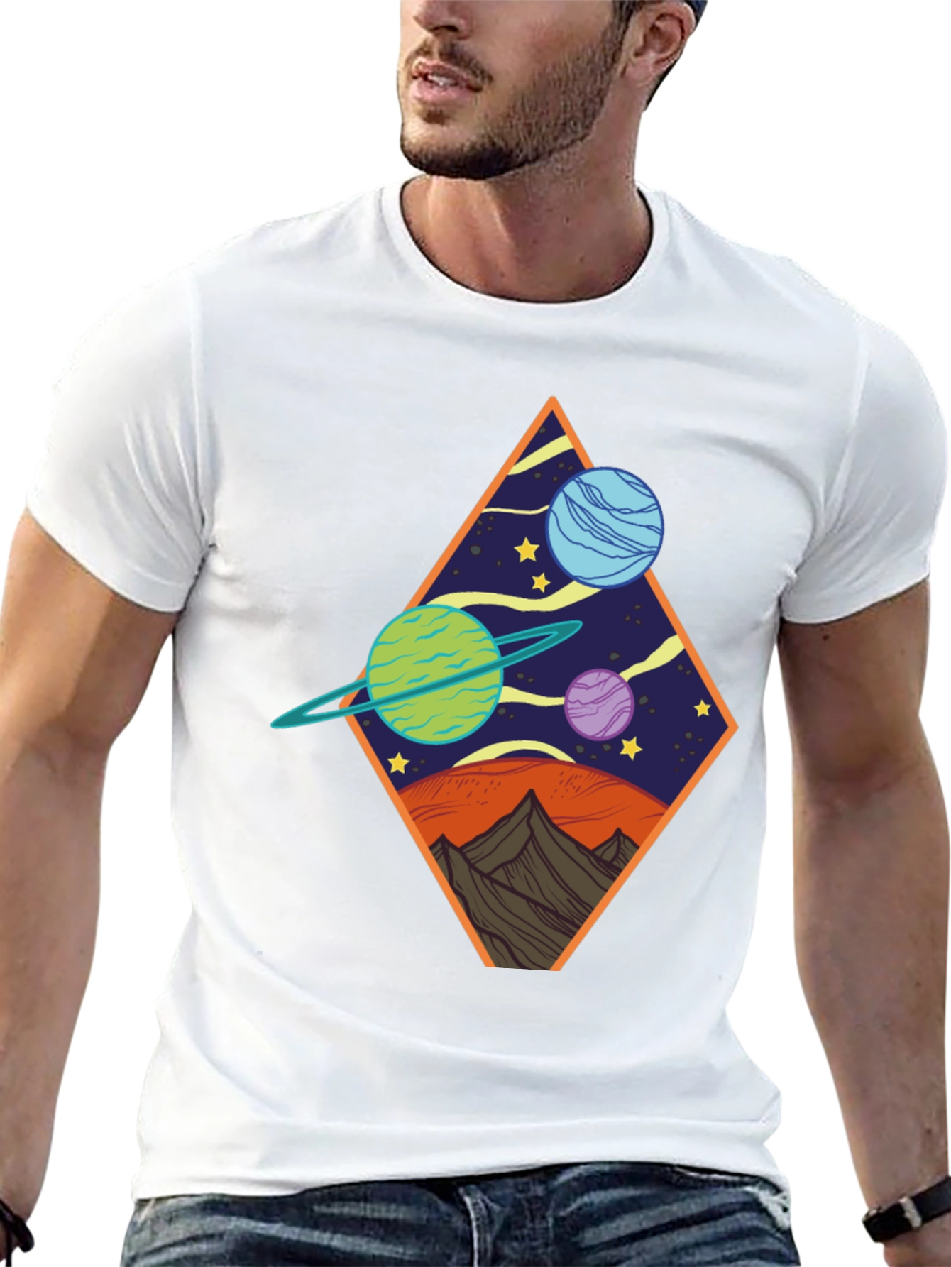 Cosmic Diamond Black Tee