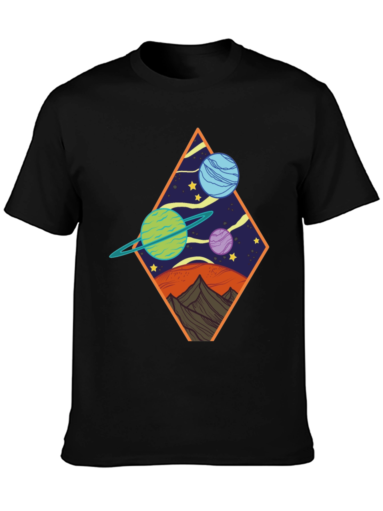 Cosmic Diamond Black Tee