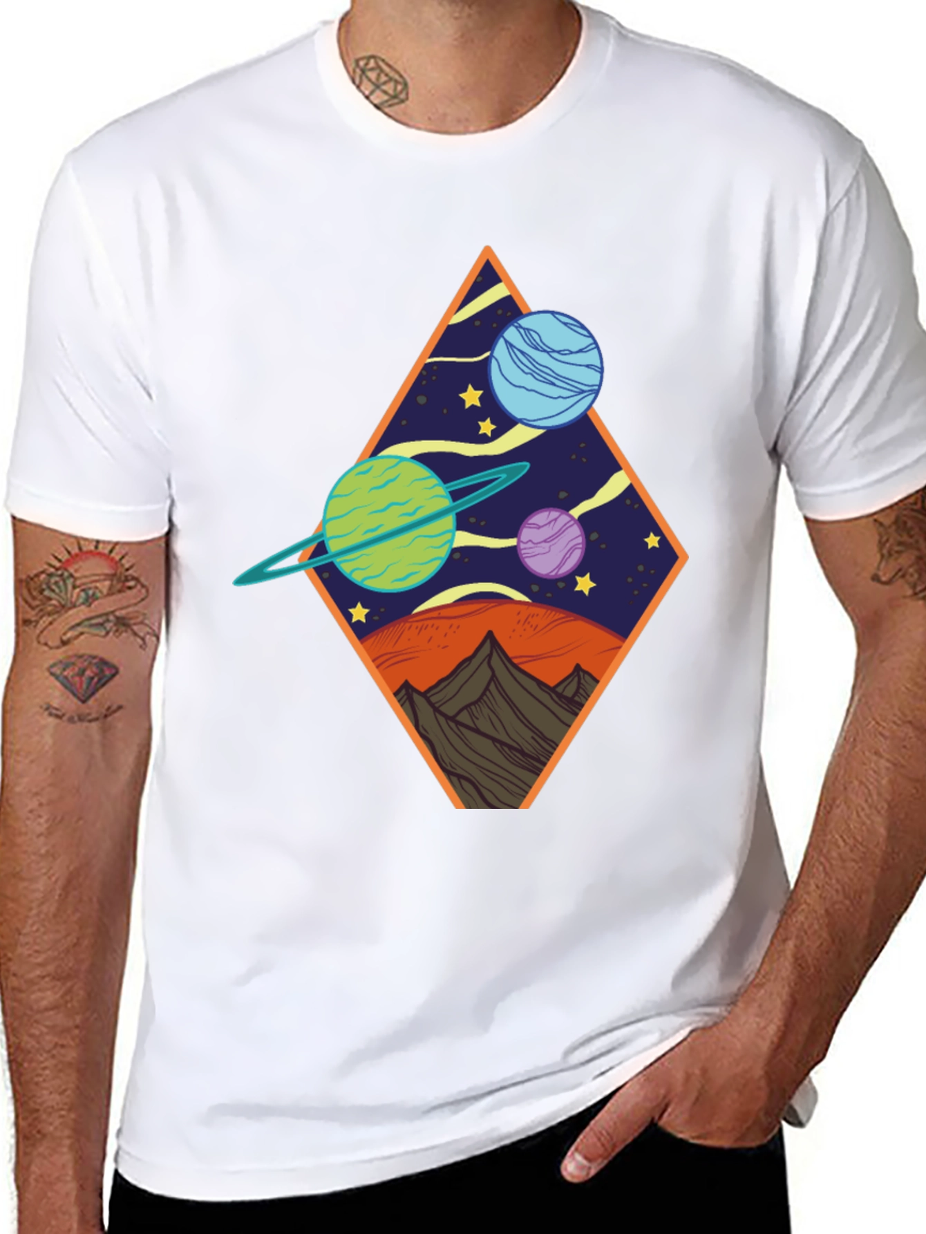 Cosmic Diamond Black Tee