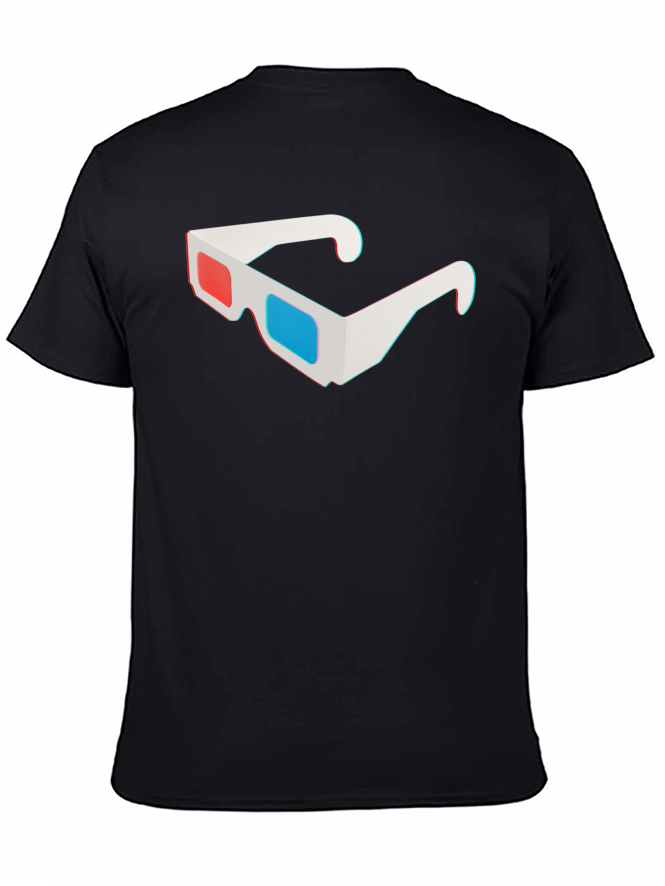 3D Glasses Graphic Tee - Classic Retro Style Shirt
