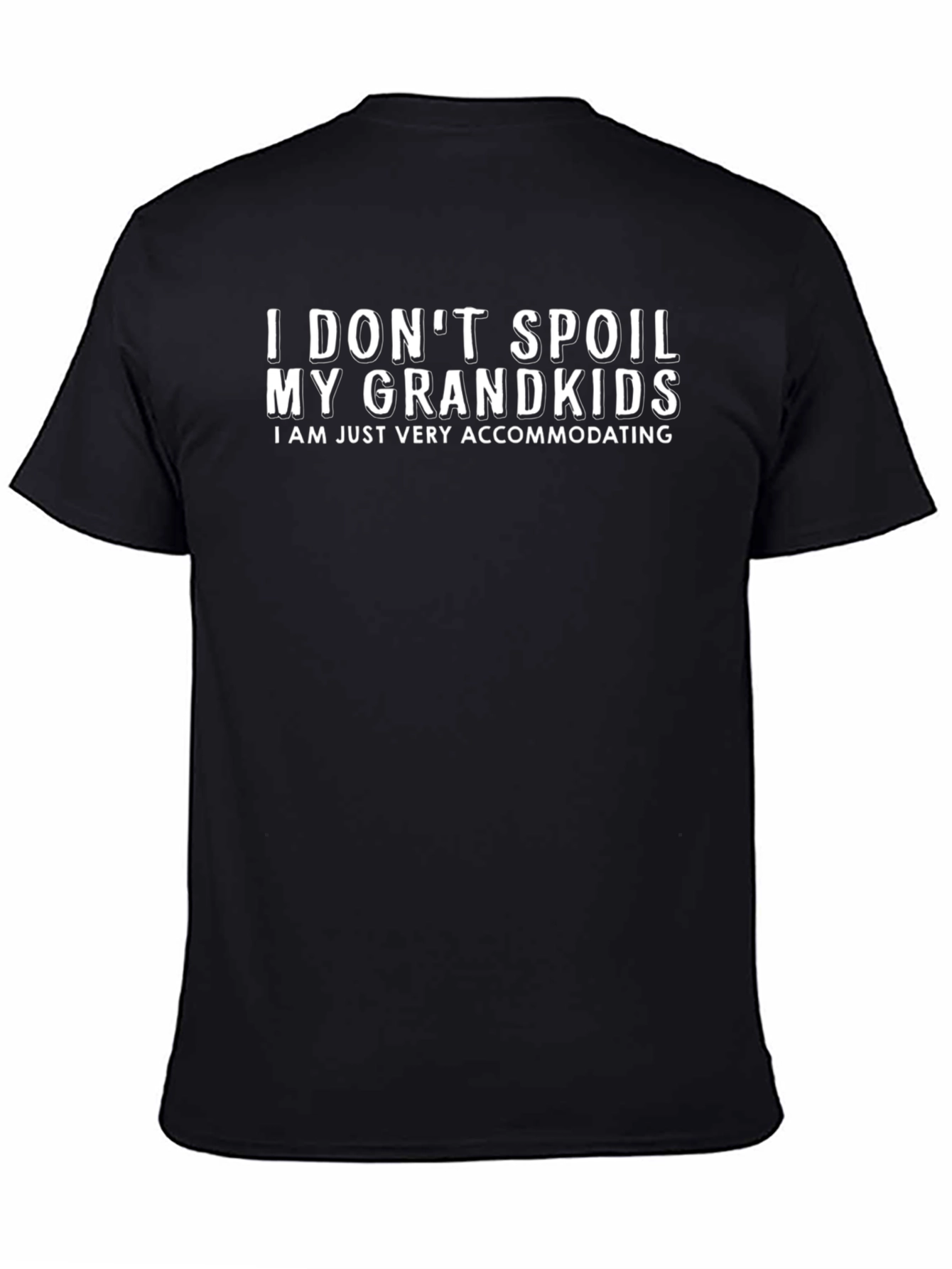 Grandparent Accommodating Black Graphic Tee