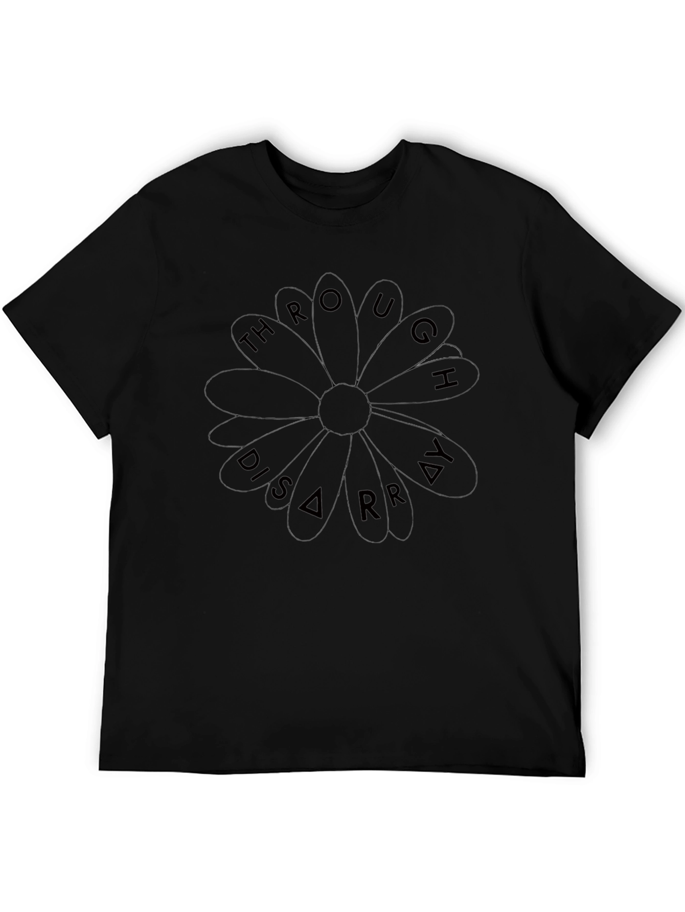 Through Disarray Black T-Shirt