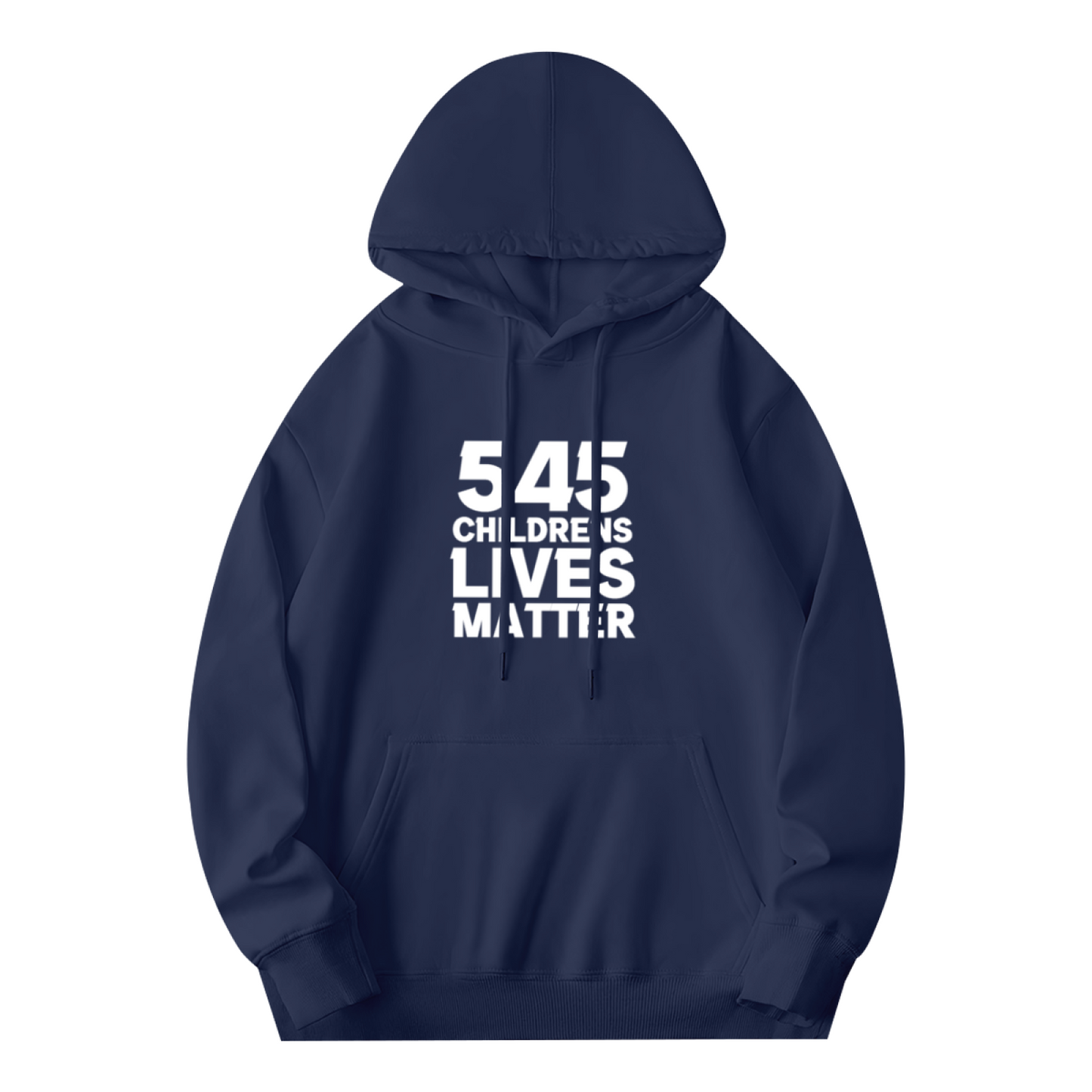 545 Children's Lives Matter Text Print Hoodie, Mens Soft Casual Sweatshirt