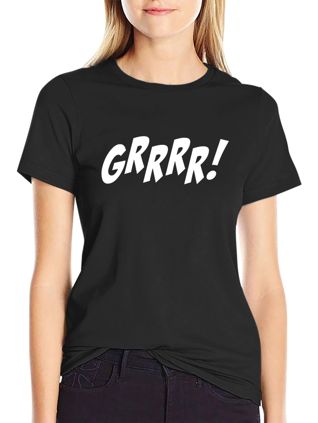 GRRRR! Graphic Black T-Shirt
