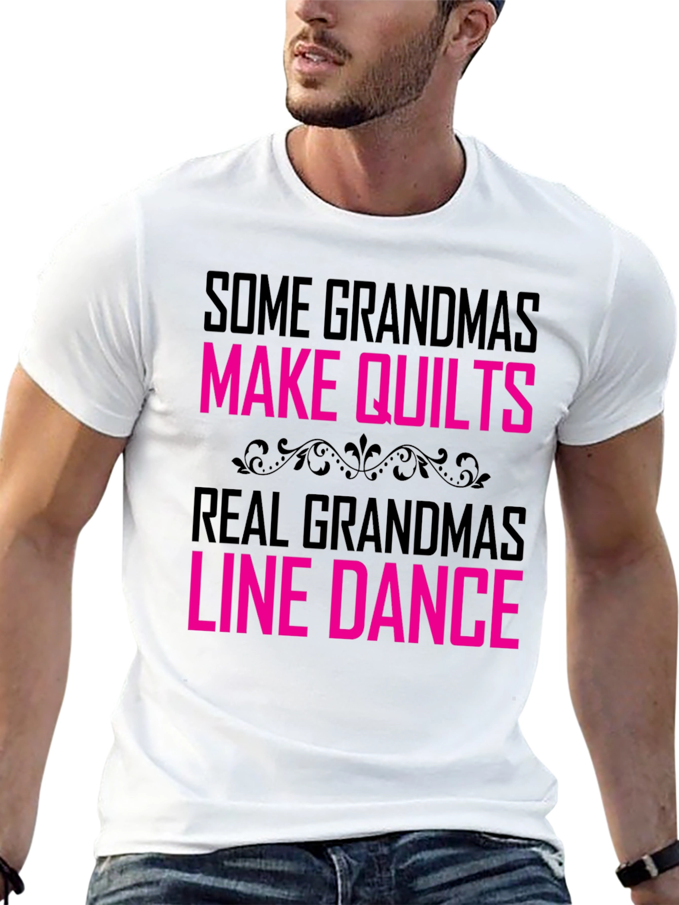 Grandma Line Dance T-Shirt Funny Grandparent Tee