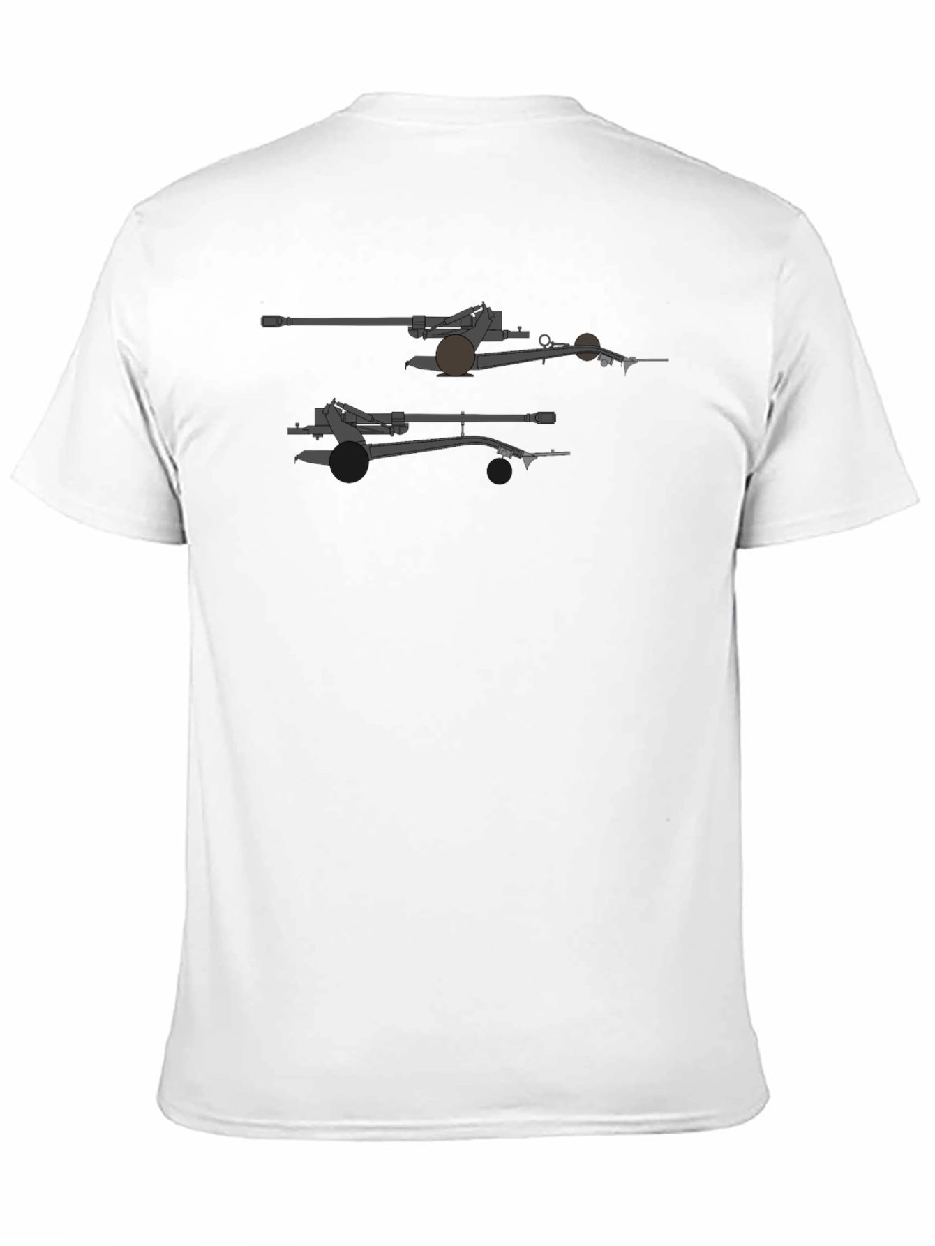 Artillery Graphic Print Black T-Shirt