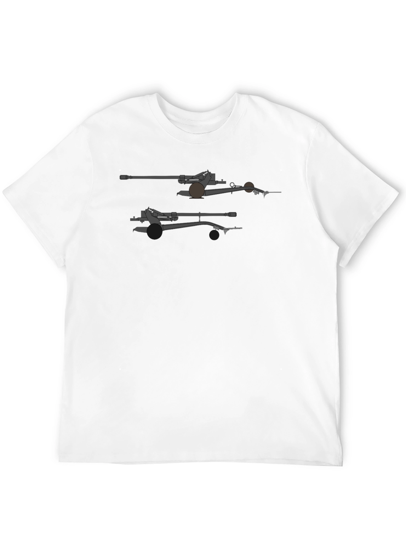 Artillery Graphic Print Black T-Shirt