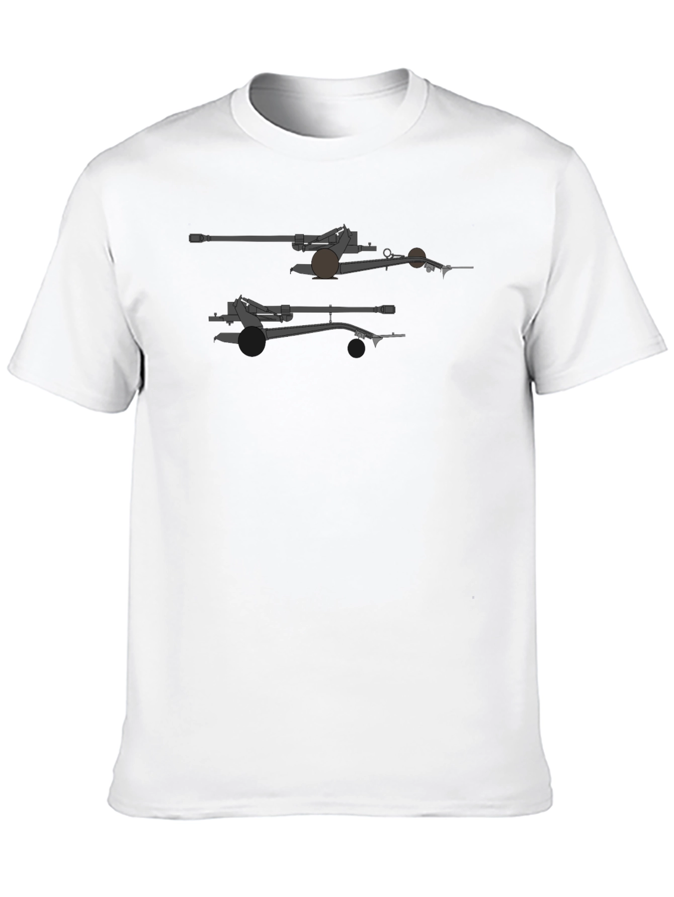 Artillery Graphic Print Black T-Shirt