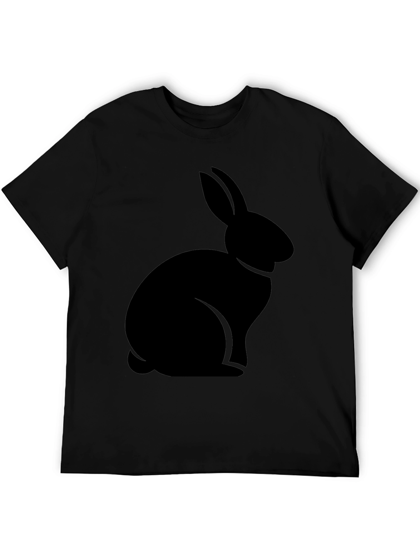 Black Rabbit Graphic Tee - Casual Comfort