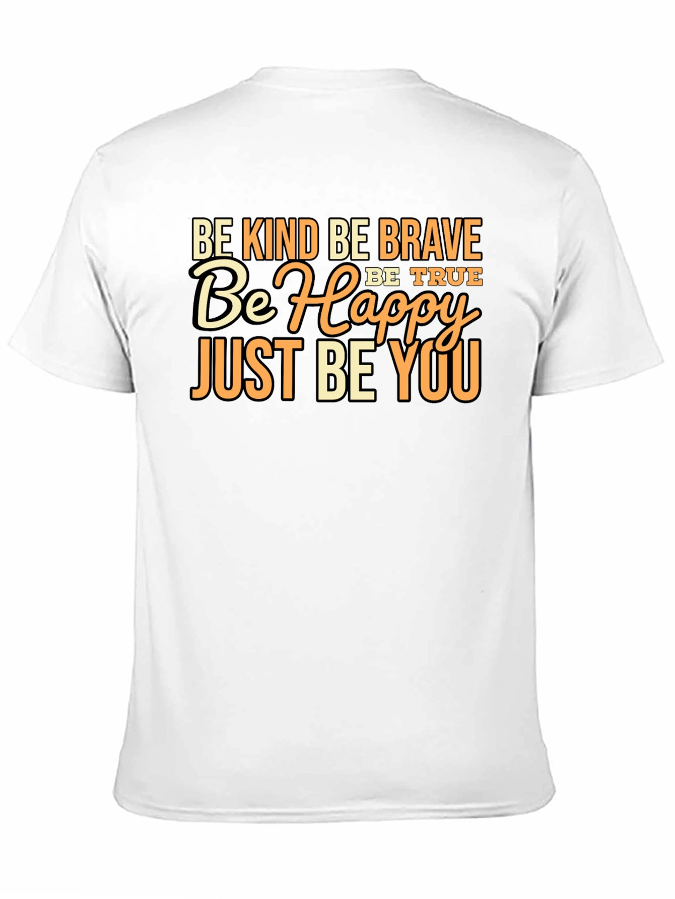 Be Kind Brave Happy You Black Graphic Tee