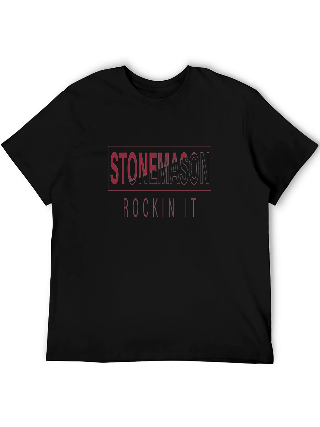 Stonemason Rockin It Black T-Shirt