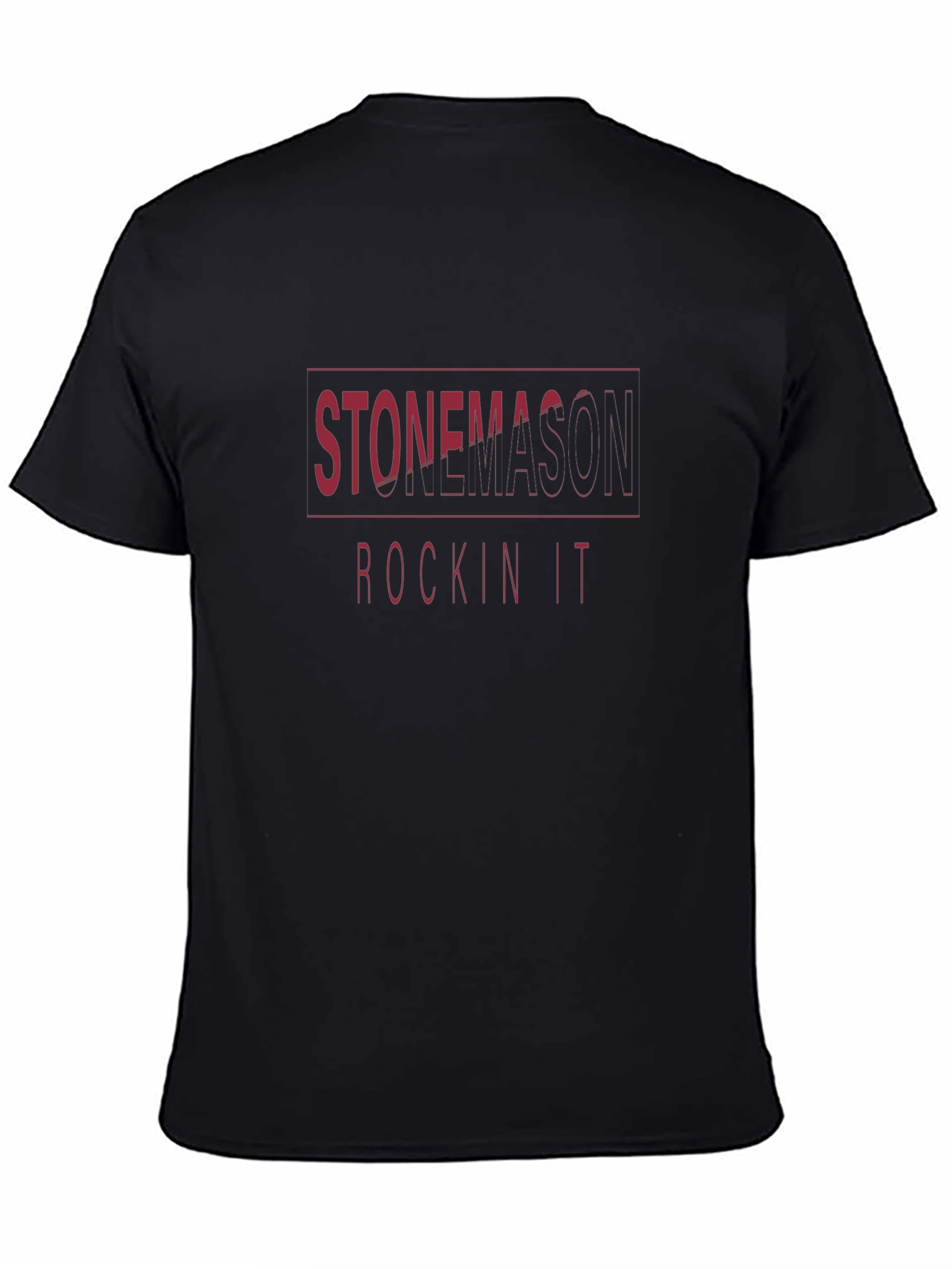 Stonemason Rockin It Black T-Shirt