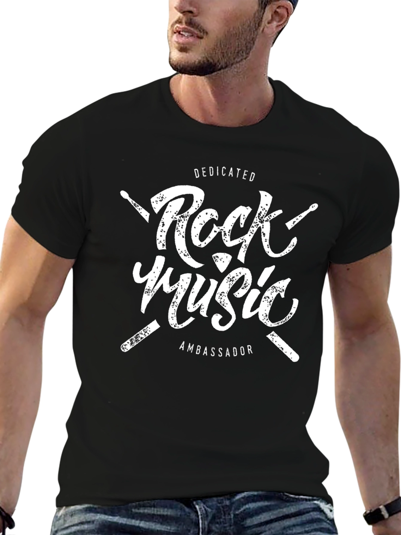Rock Music Dedicated Ambassador Graphic T-Shirt