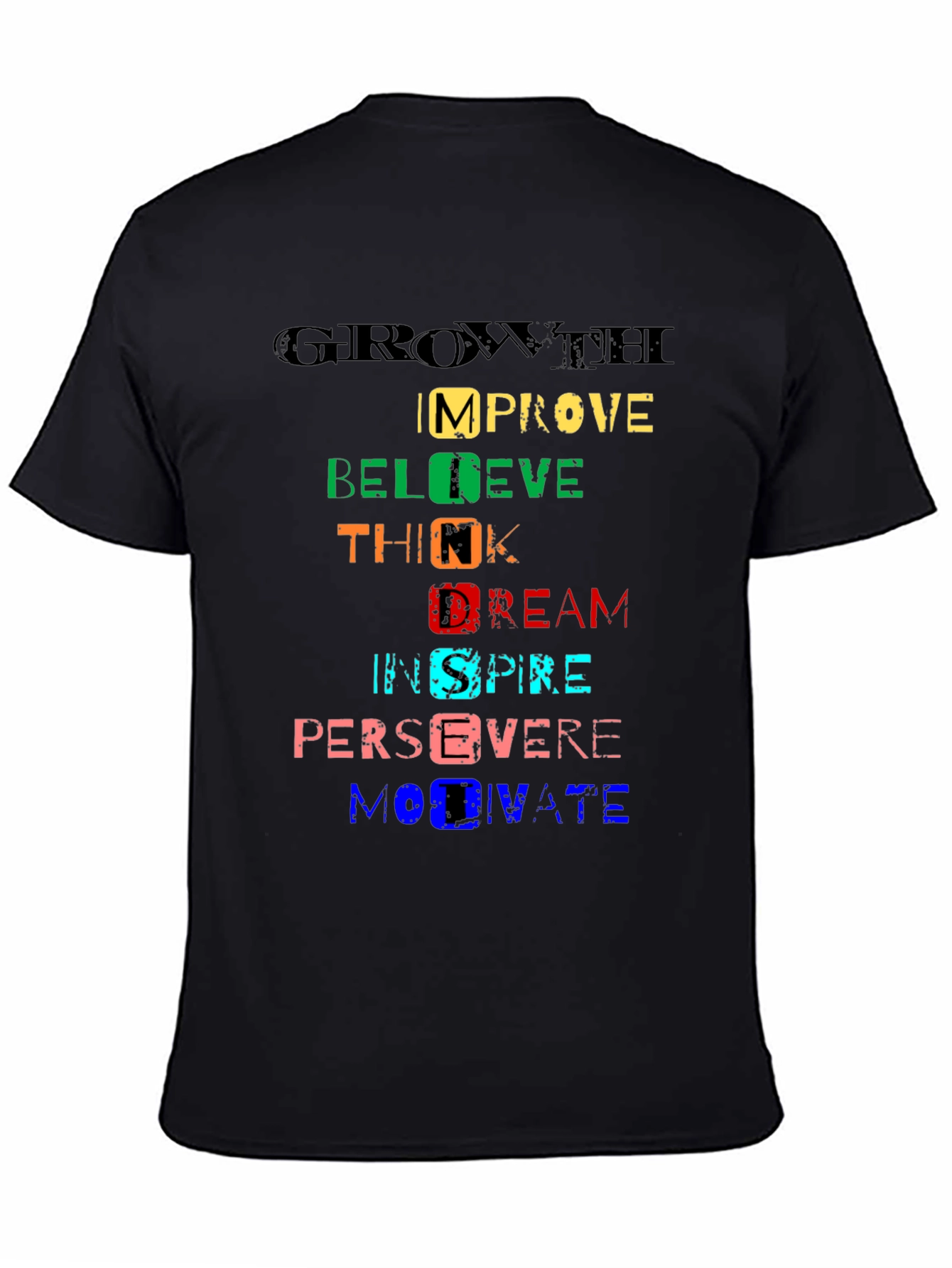 Motivational Word Art Graphic T-Shirt