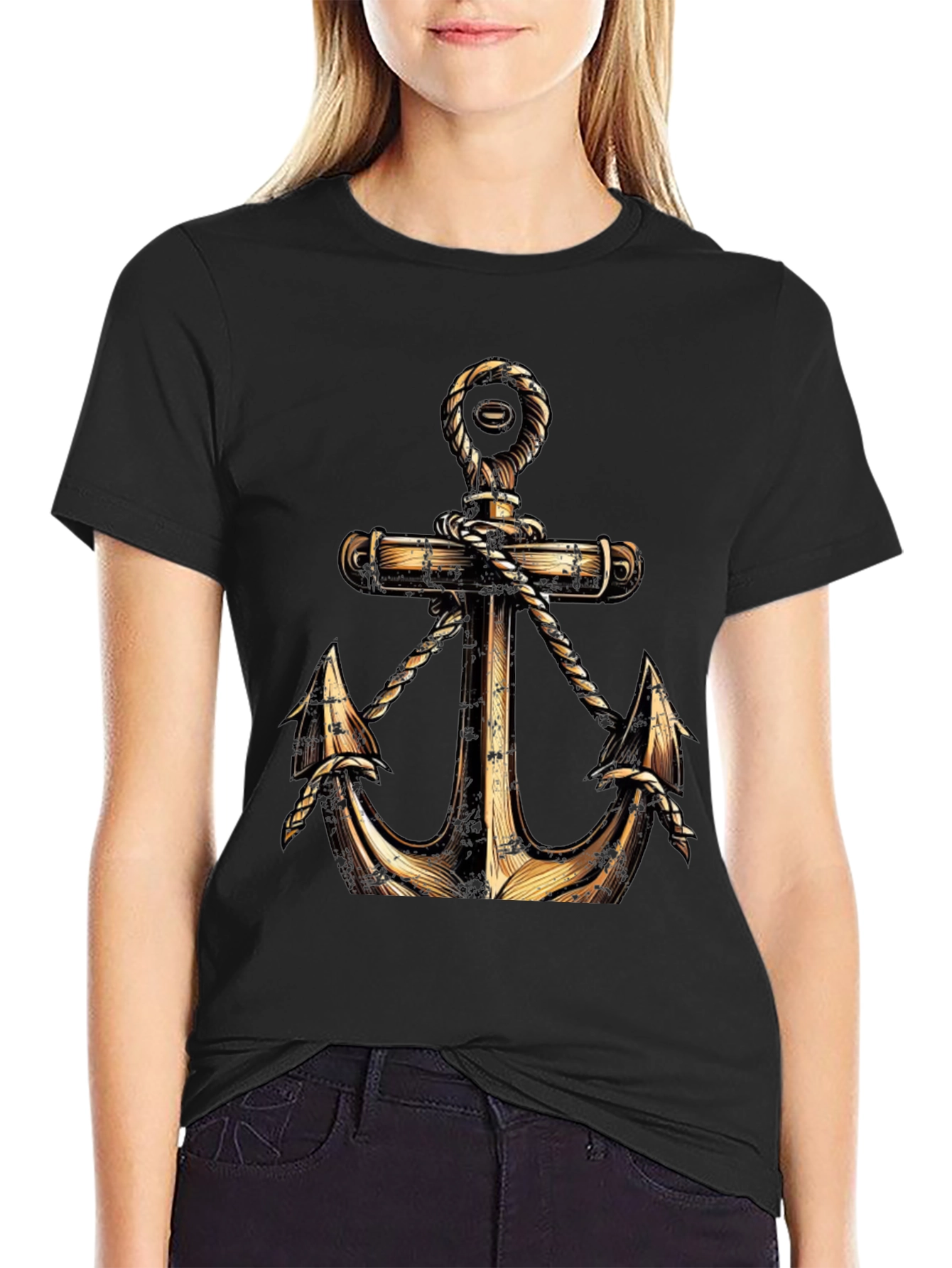 Anchor Graphic T-Shirt - Nautical Style
