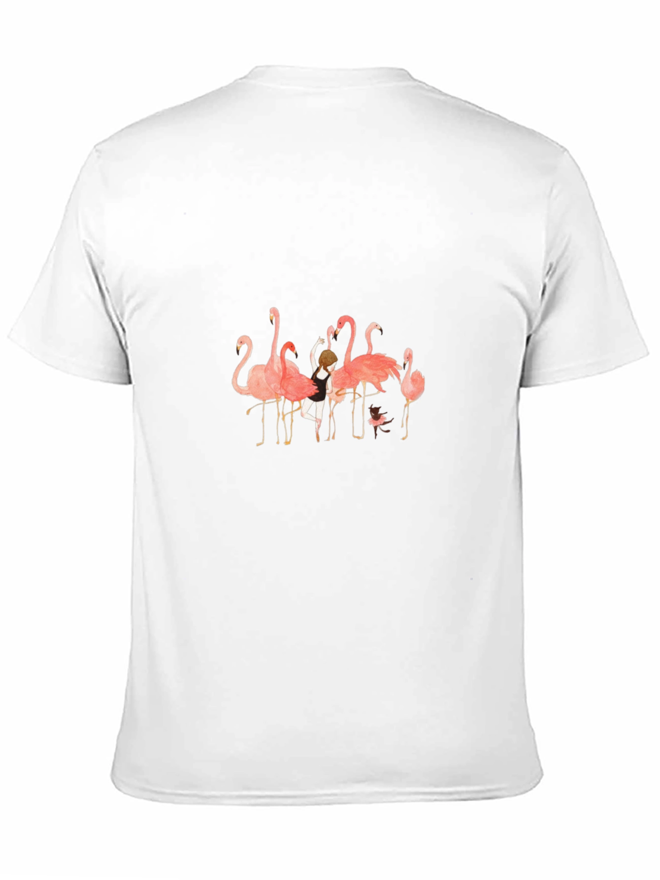 Flamingo Dance Crew Black Graphic Tee