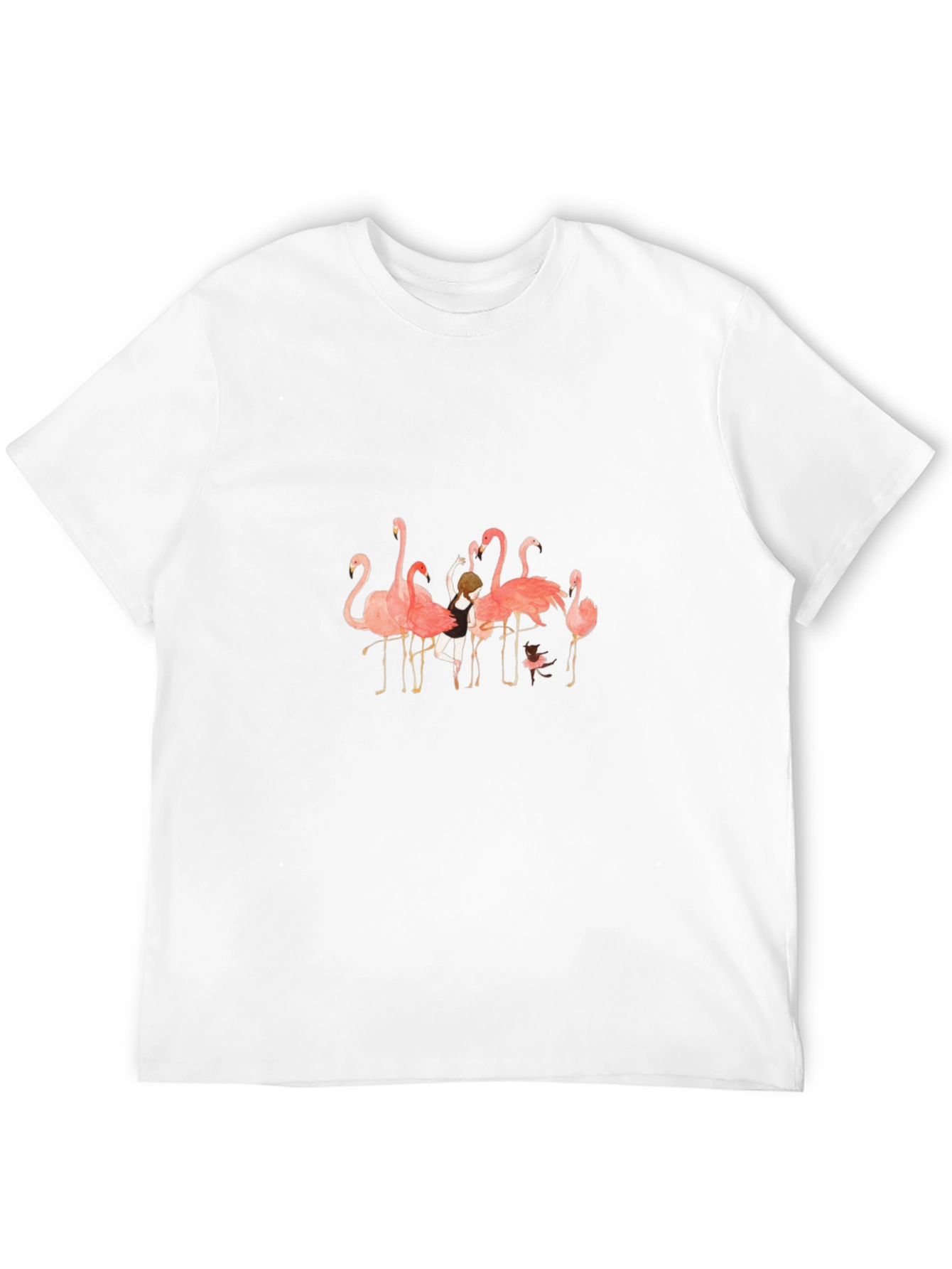 Flamingo Dance Crew Black Graphic Tee