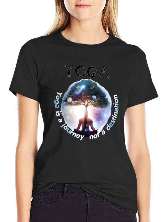 Yoga Journey T-Shirt - Meditative Graphic Tee