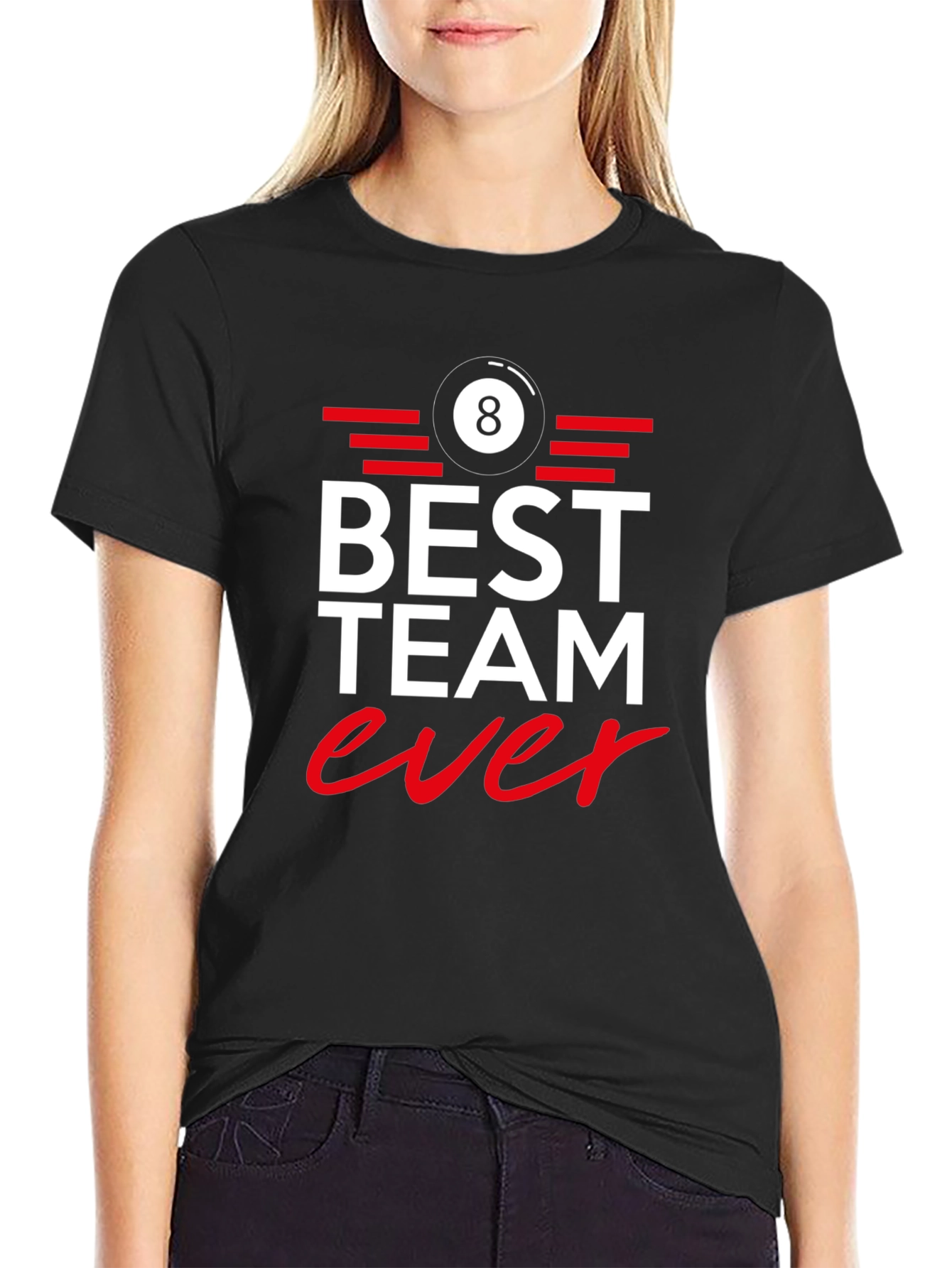 Best Team Ever 8 Ball Graphic Tee