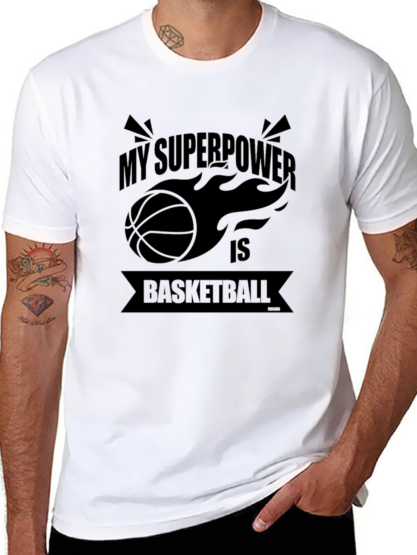 Basketball Superpower Graphic Tee