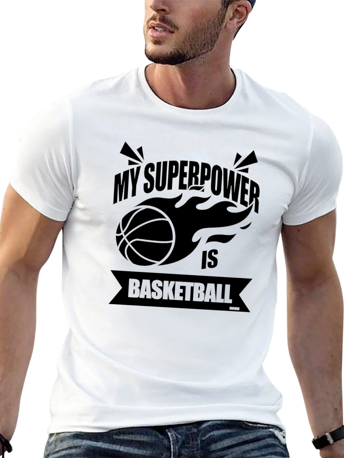 Basketball Superpower Graphic Tee
