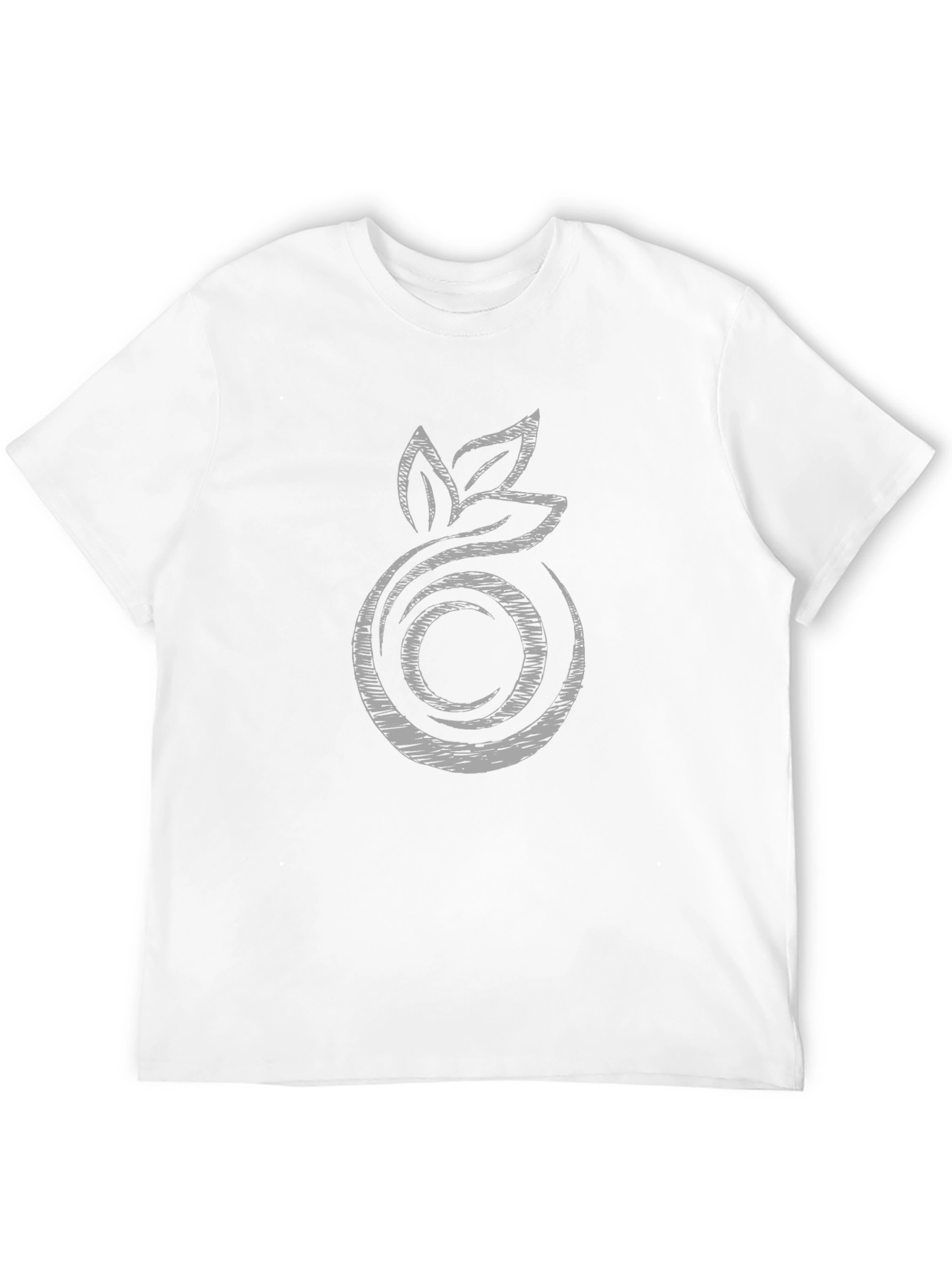 Mens Black T-Shirt with Abstract Fruit Graphic