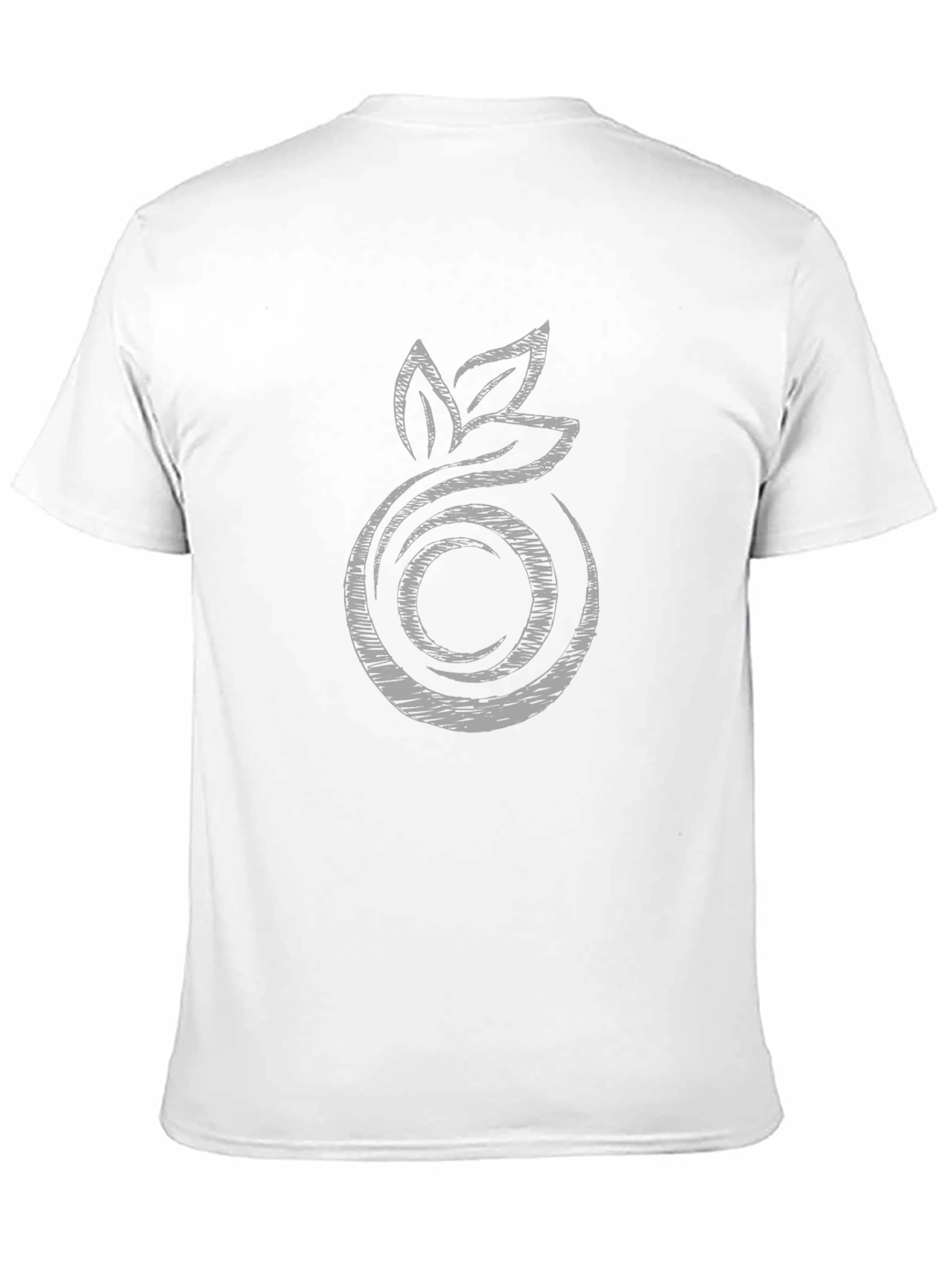 Mens Black T-Shirt with Abstract Fruit Graphic