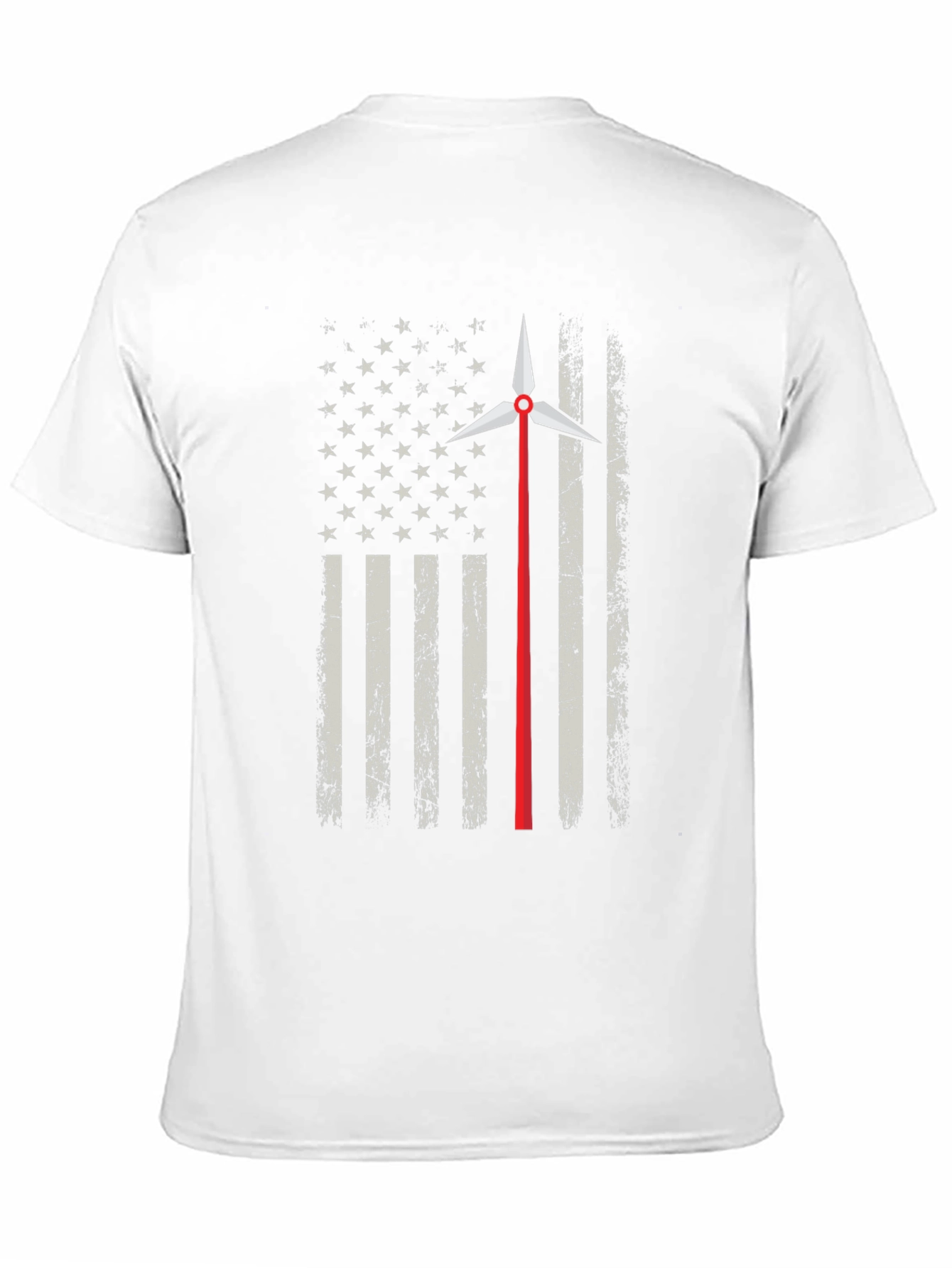 Patriotic Wind Turbine Flag T-Shirt
