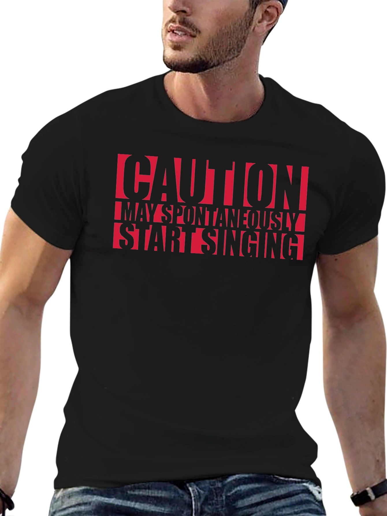 Caution May Spontaneously Start Singing T-Shirt