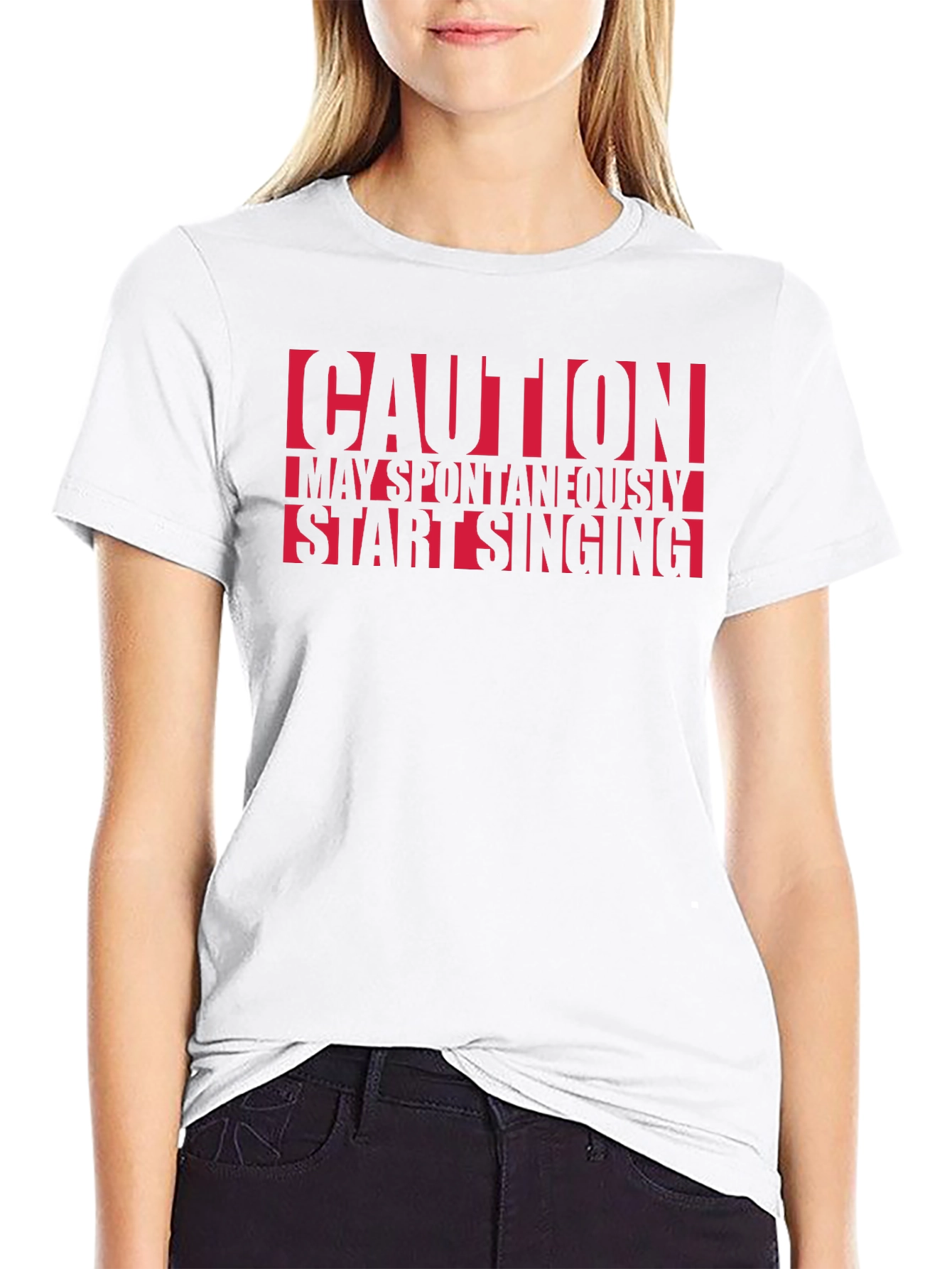 Caution May Spontaneously Start Singing T-Shirt
