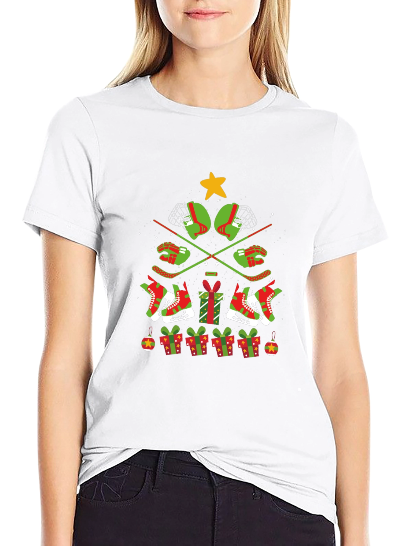 Festive Hockey Christmas T-Shirt