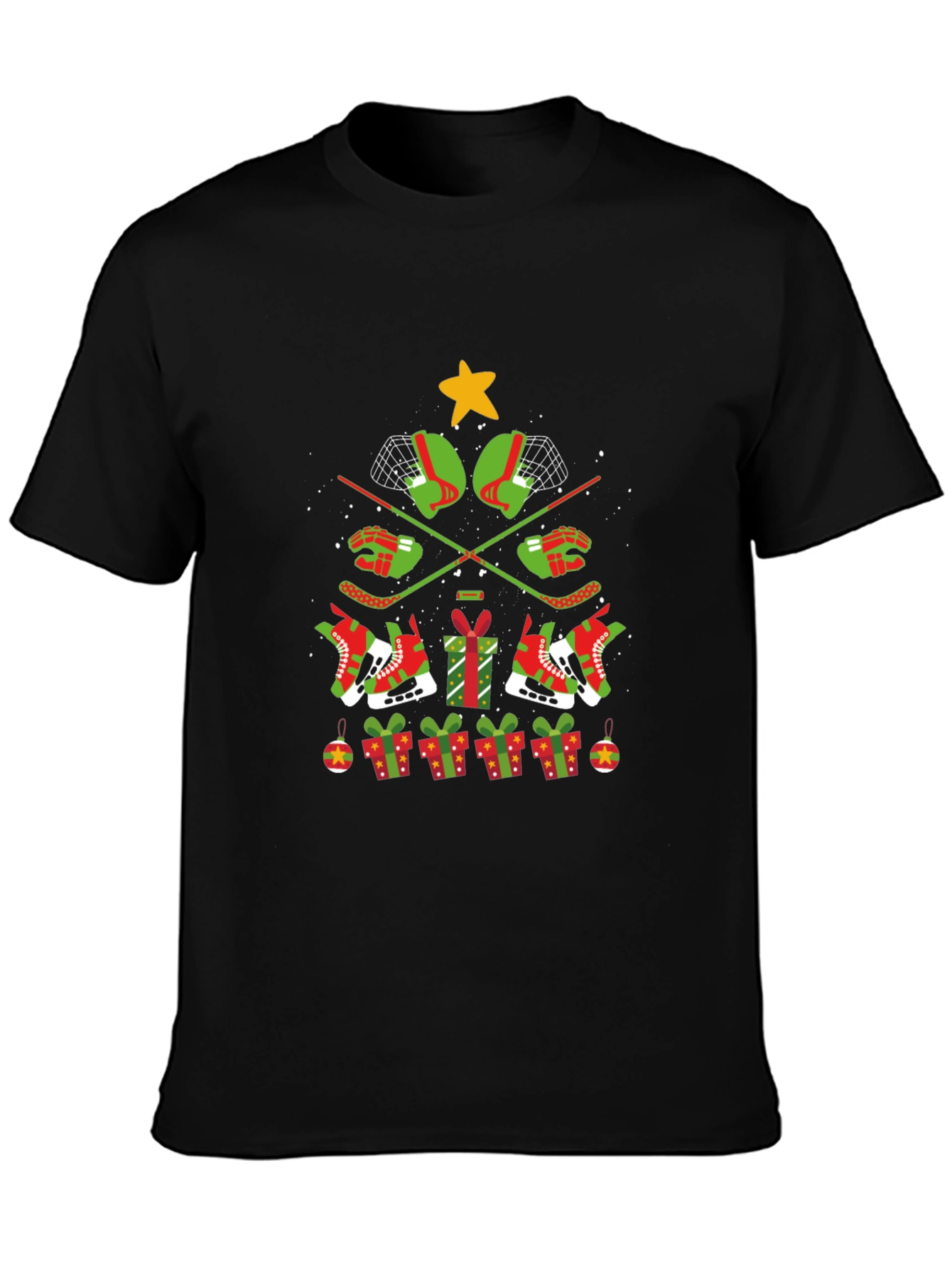 Festive Hockey Christmas T-Shirt