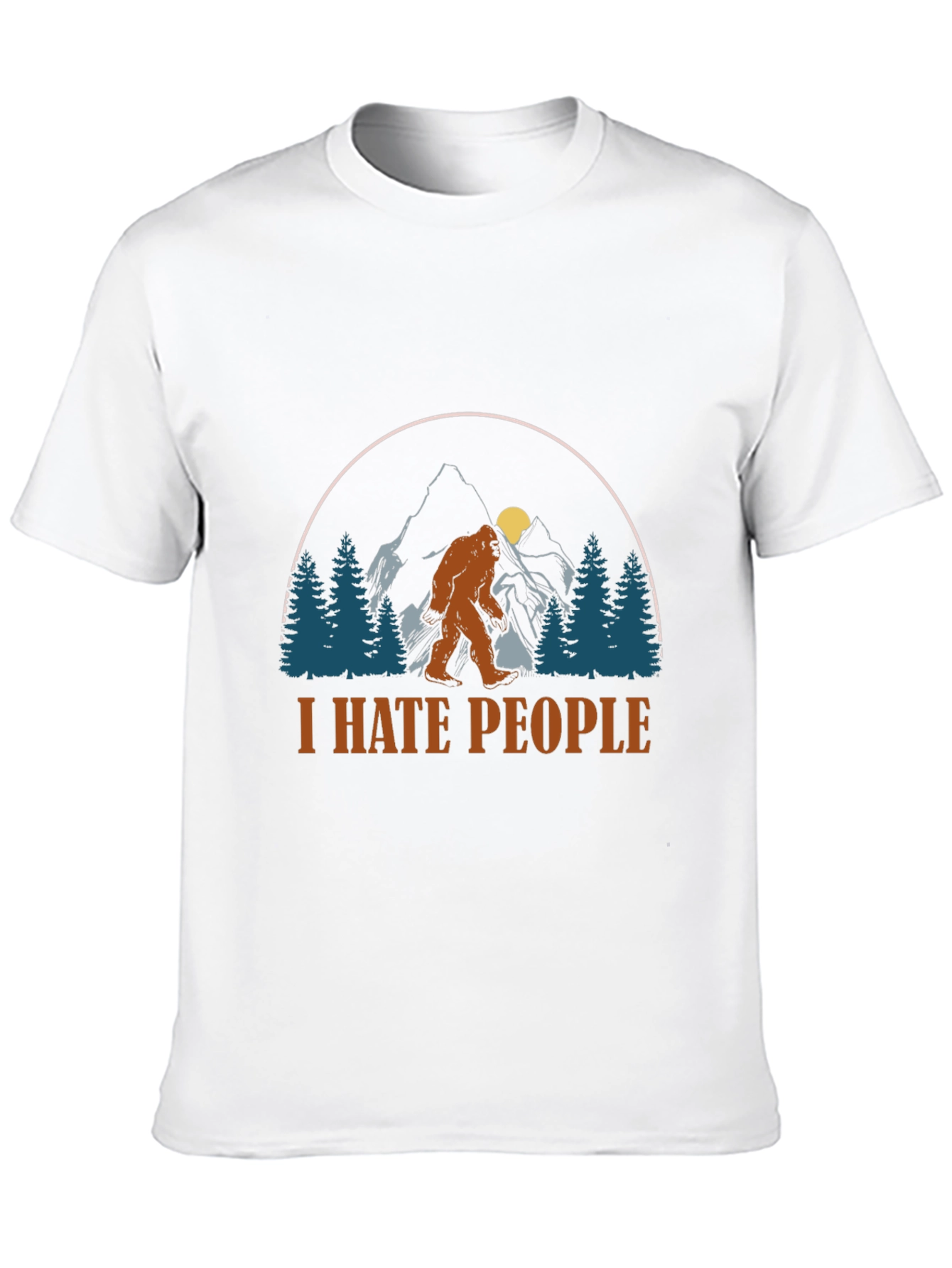 I Hate People Bigfoot Graphic T-Shirt