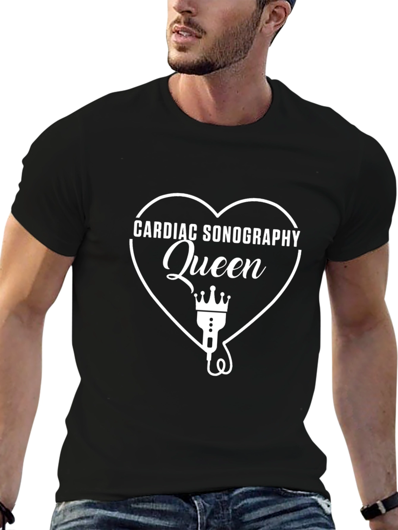 Cardiac Sonography Queen Graphic Tee