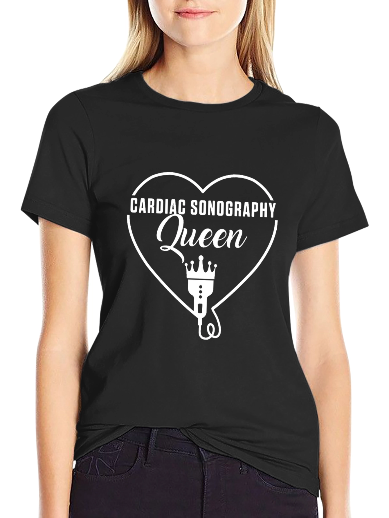 Cardiac Sonography Queen Graphic Tee