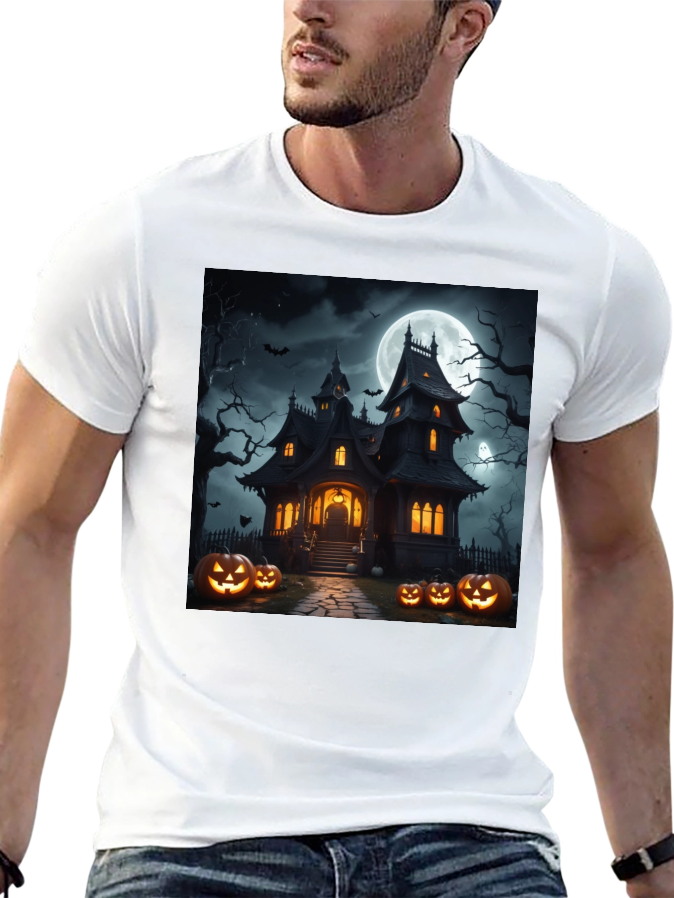 Halloween Haunted House T-Shirt