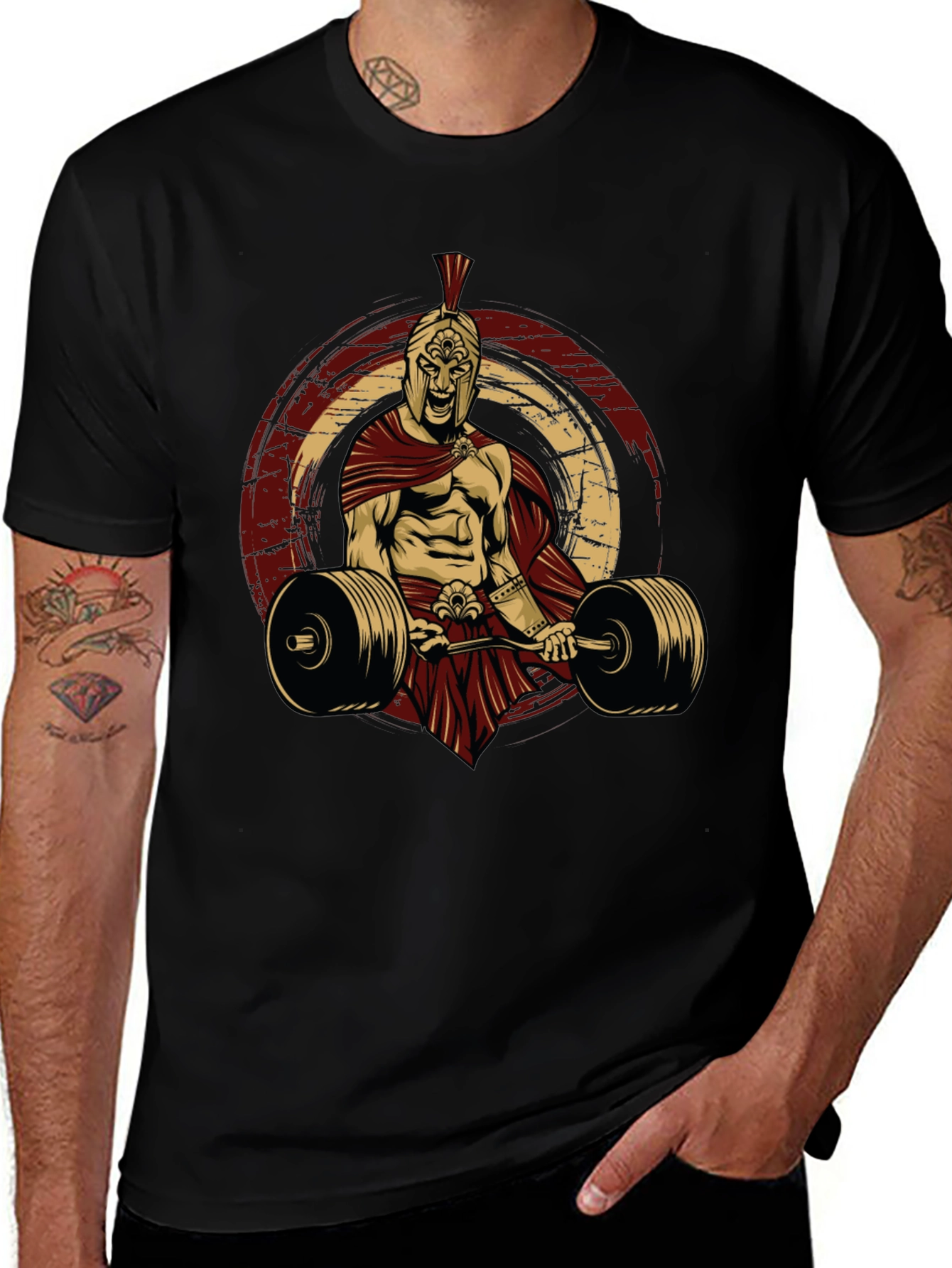 Spartan Warrior Gym T-Shirt - Black