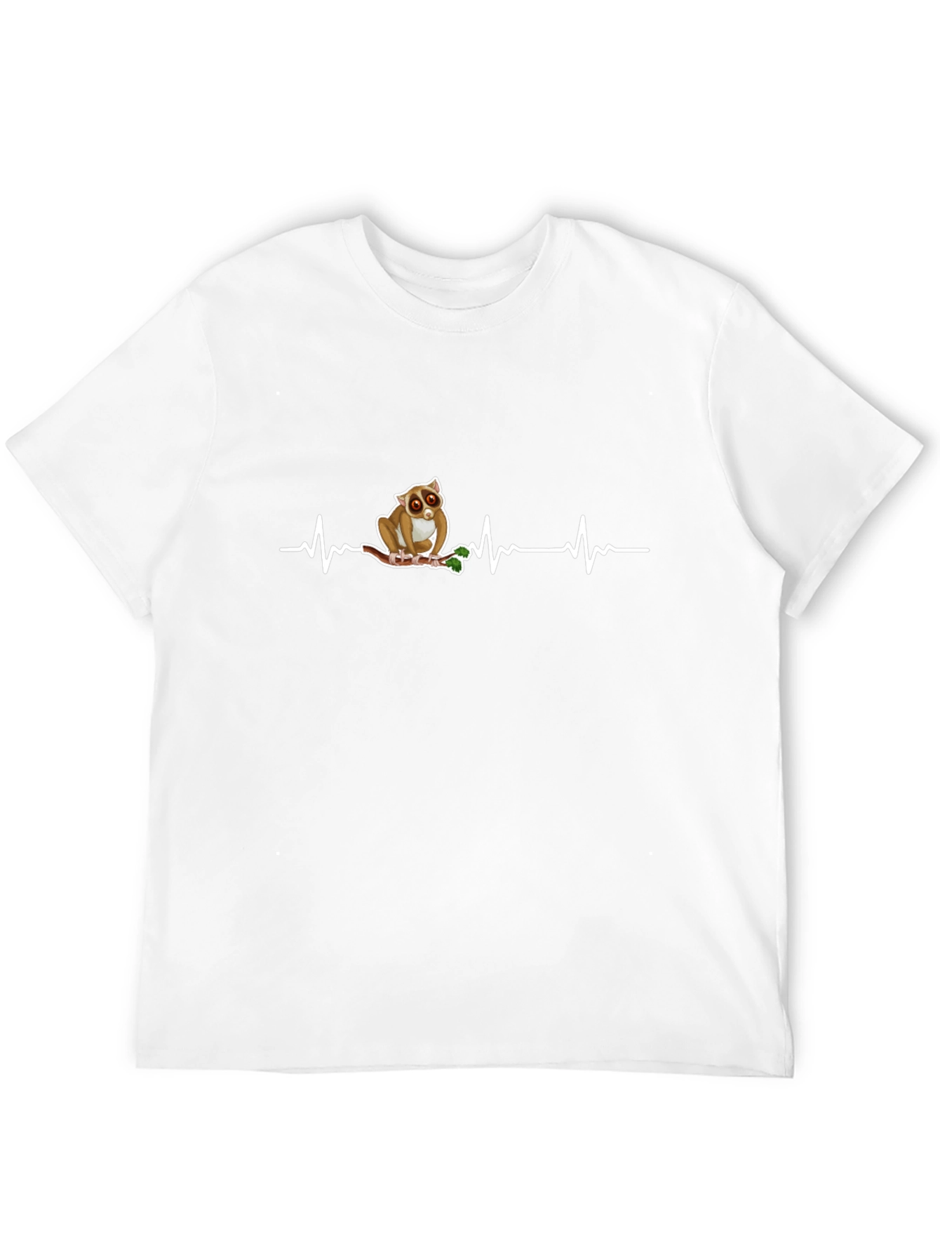 Lorises Heartbeat Black T-Shirt