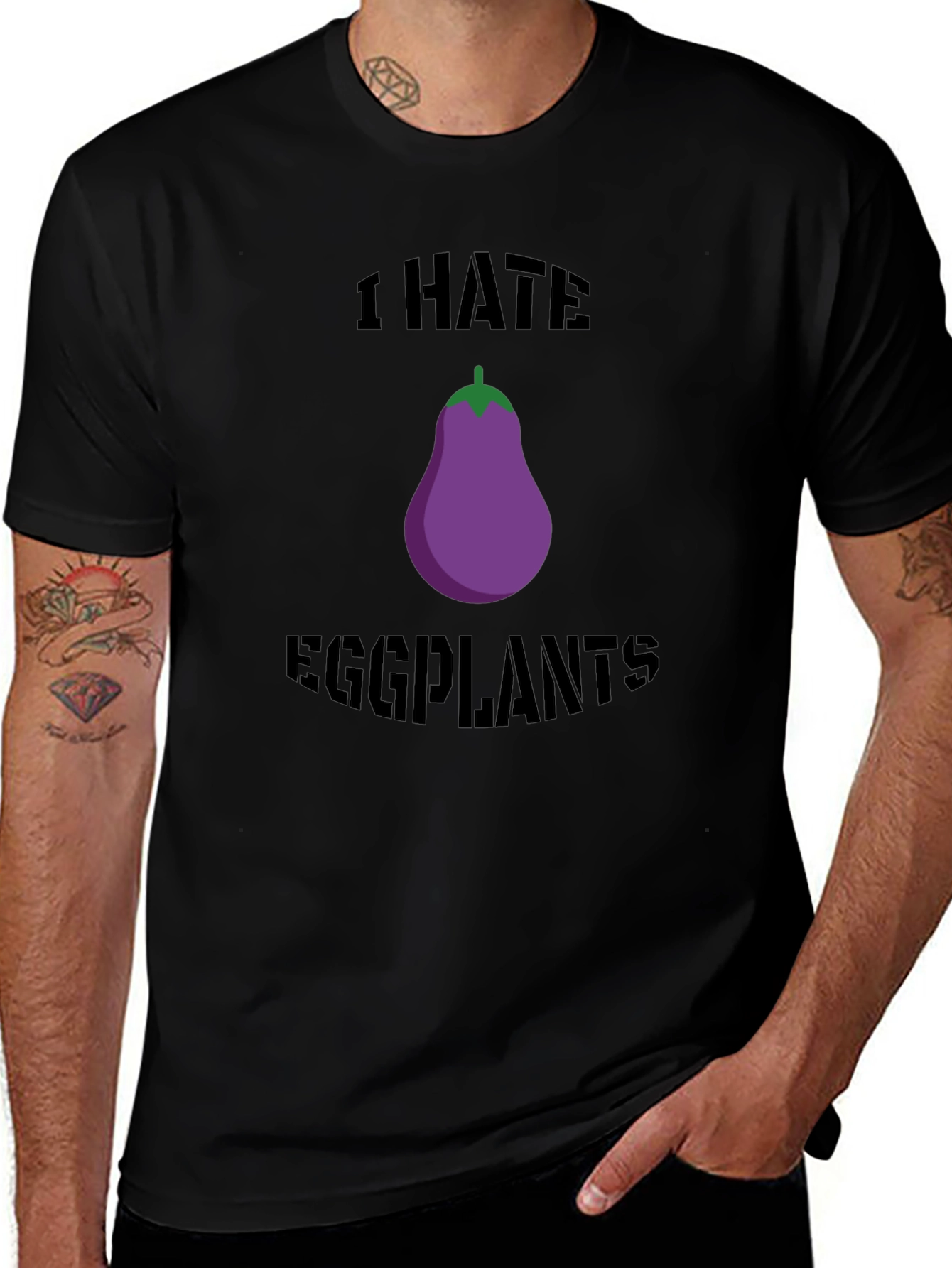 I Hate Eggplants Graphic T-Shirt