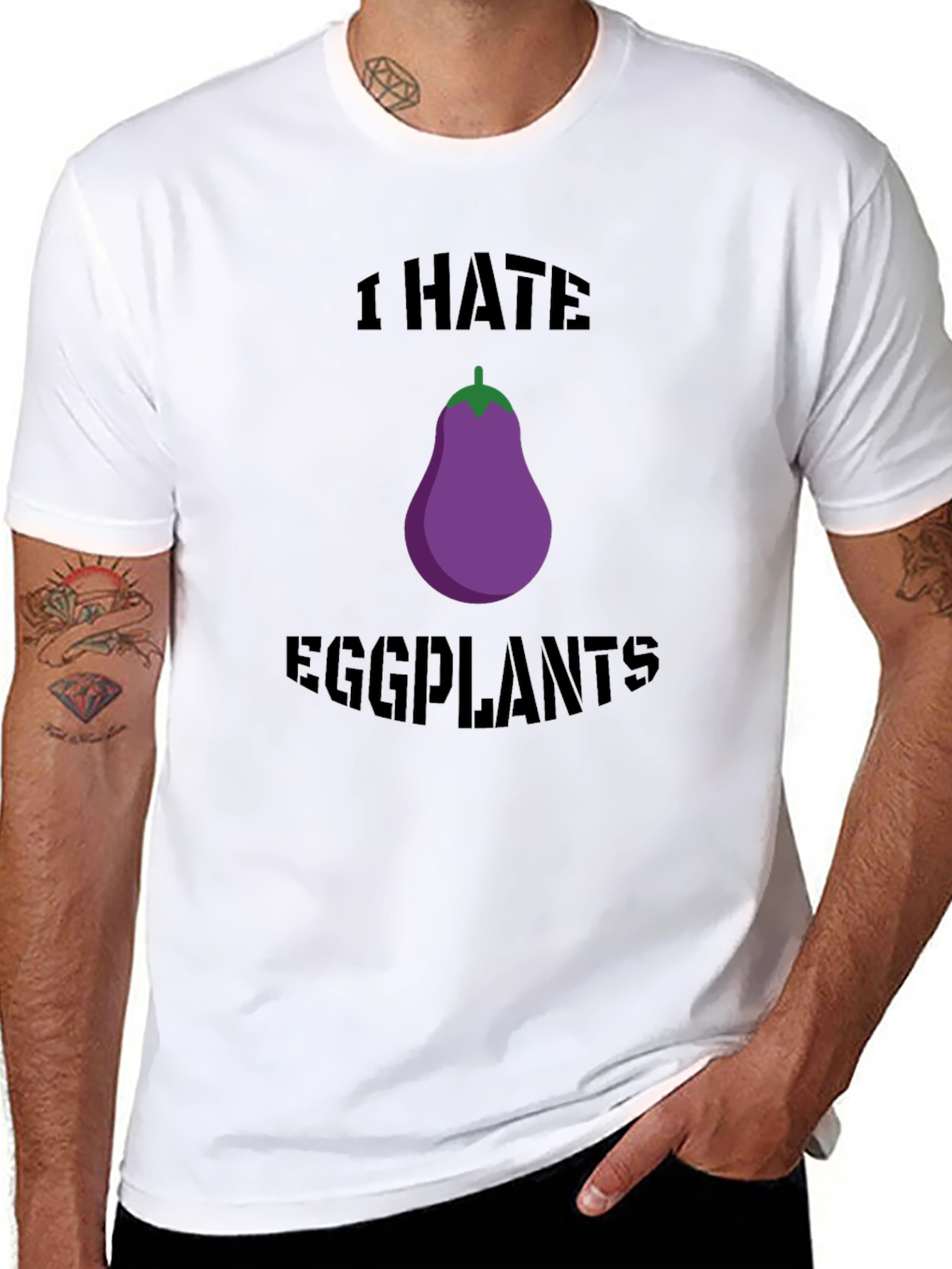 I Hate Eggplants Graphic T-Shirt