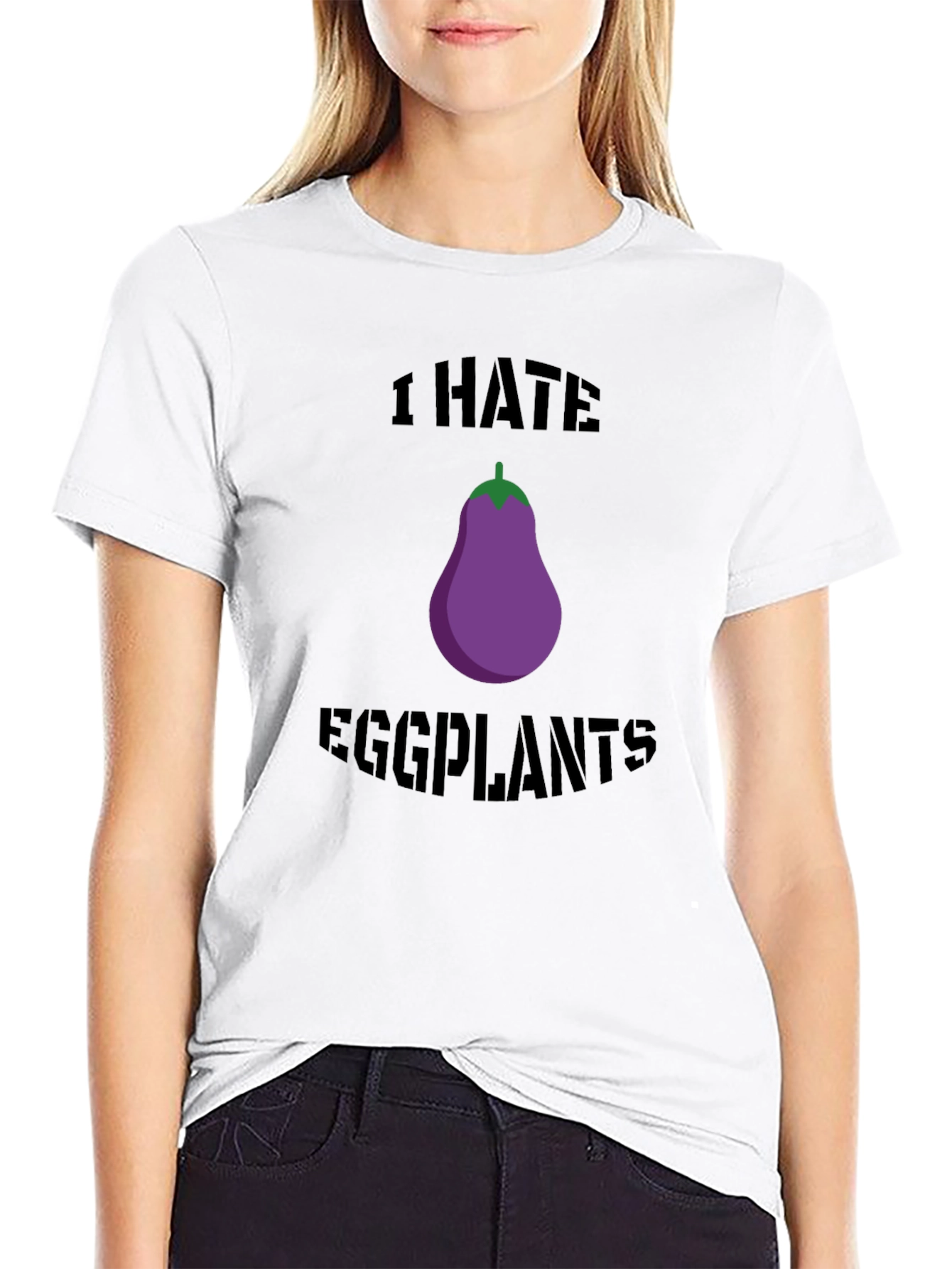 I Hate Eggplants Graphic T-Shirt